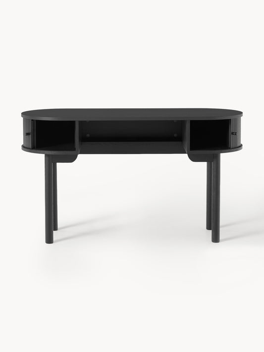 Schreibtisch Calary mit geriffelter Front