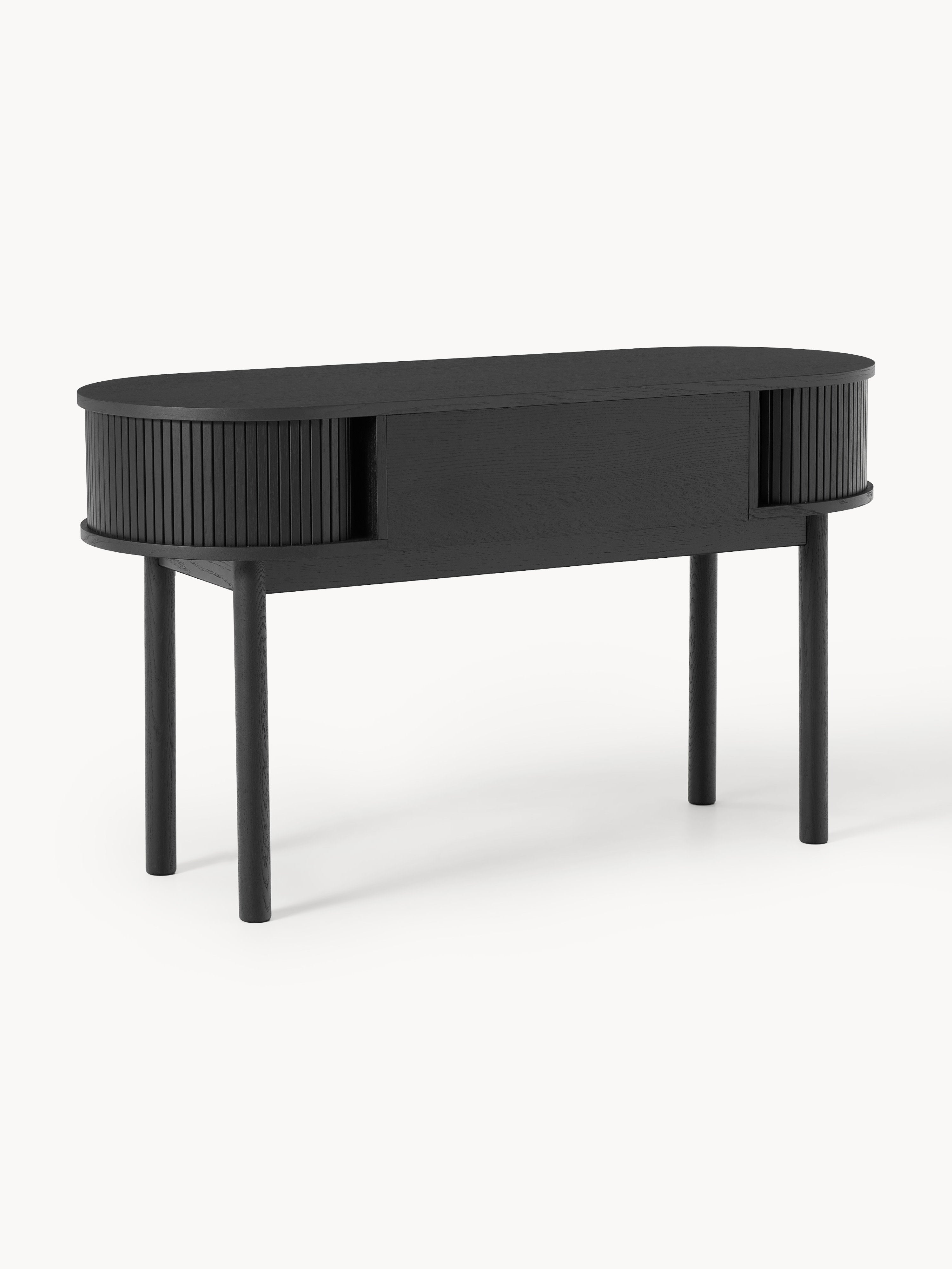 Schreibtisch Calary mit geriffelter Front