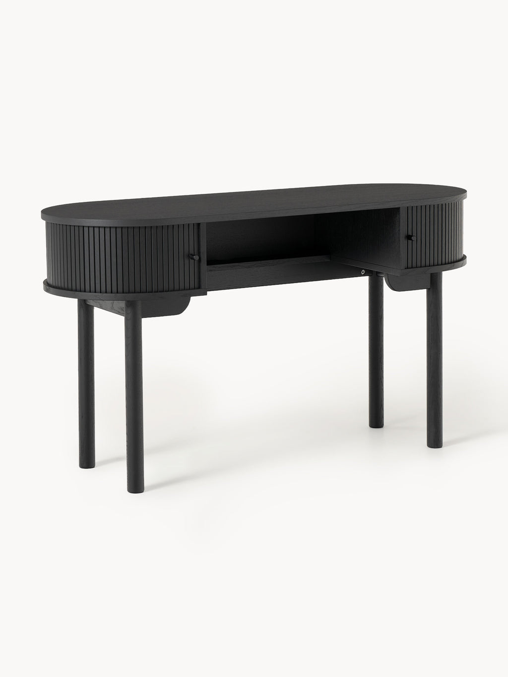 Galeriebild 1 - Schreibtisch Calary mit geriffelter Front