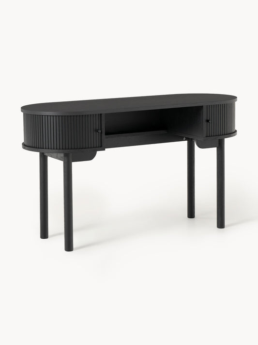 Galeriebild 1 - Schreibtisch Calary mit geriffelter Front