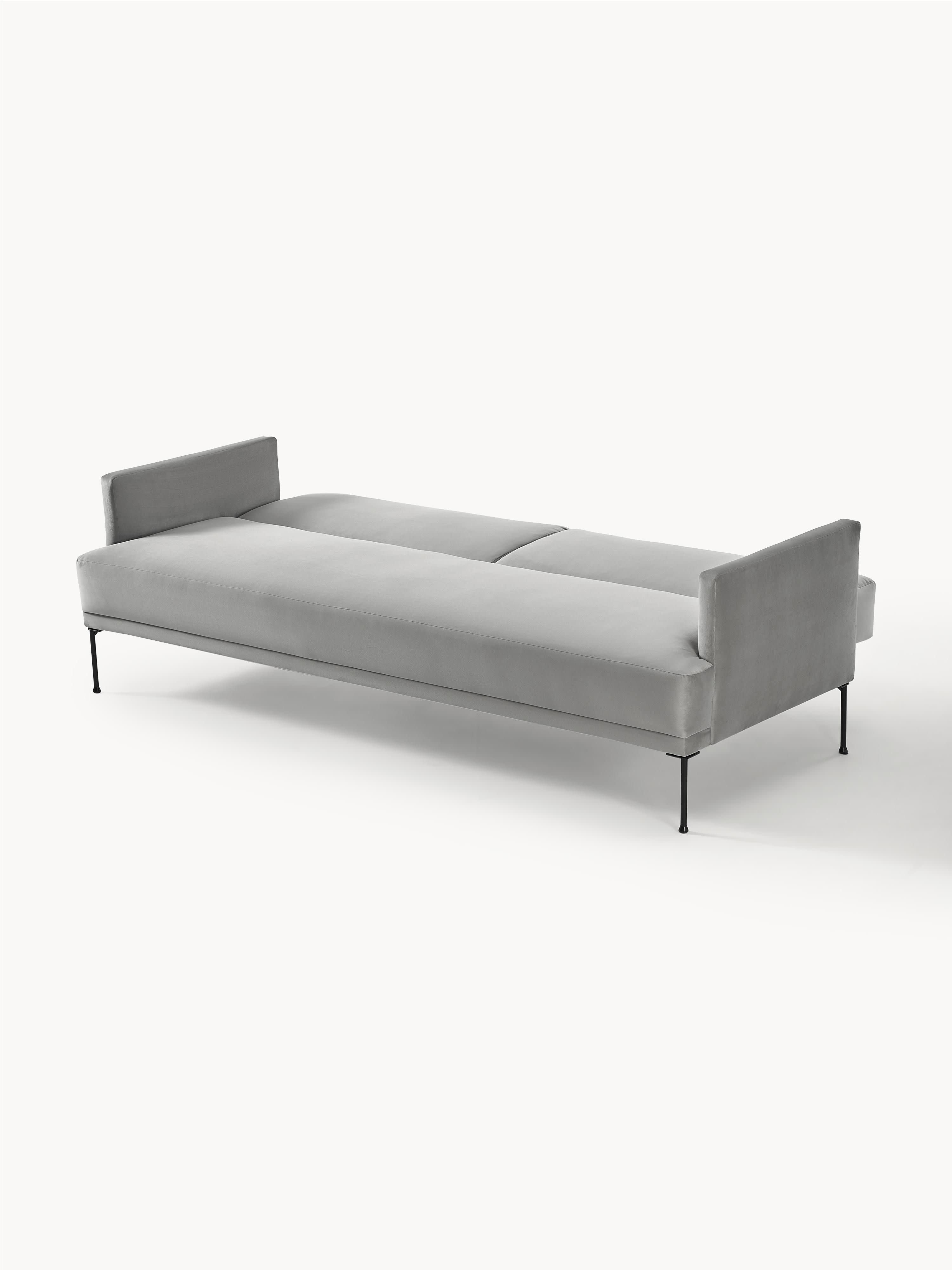 Samt-Schlafsofa Fluente (3-Sitzer)