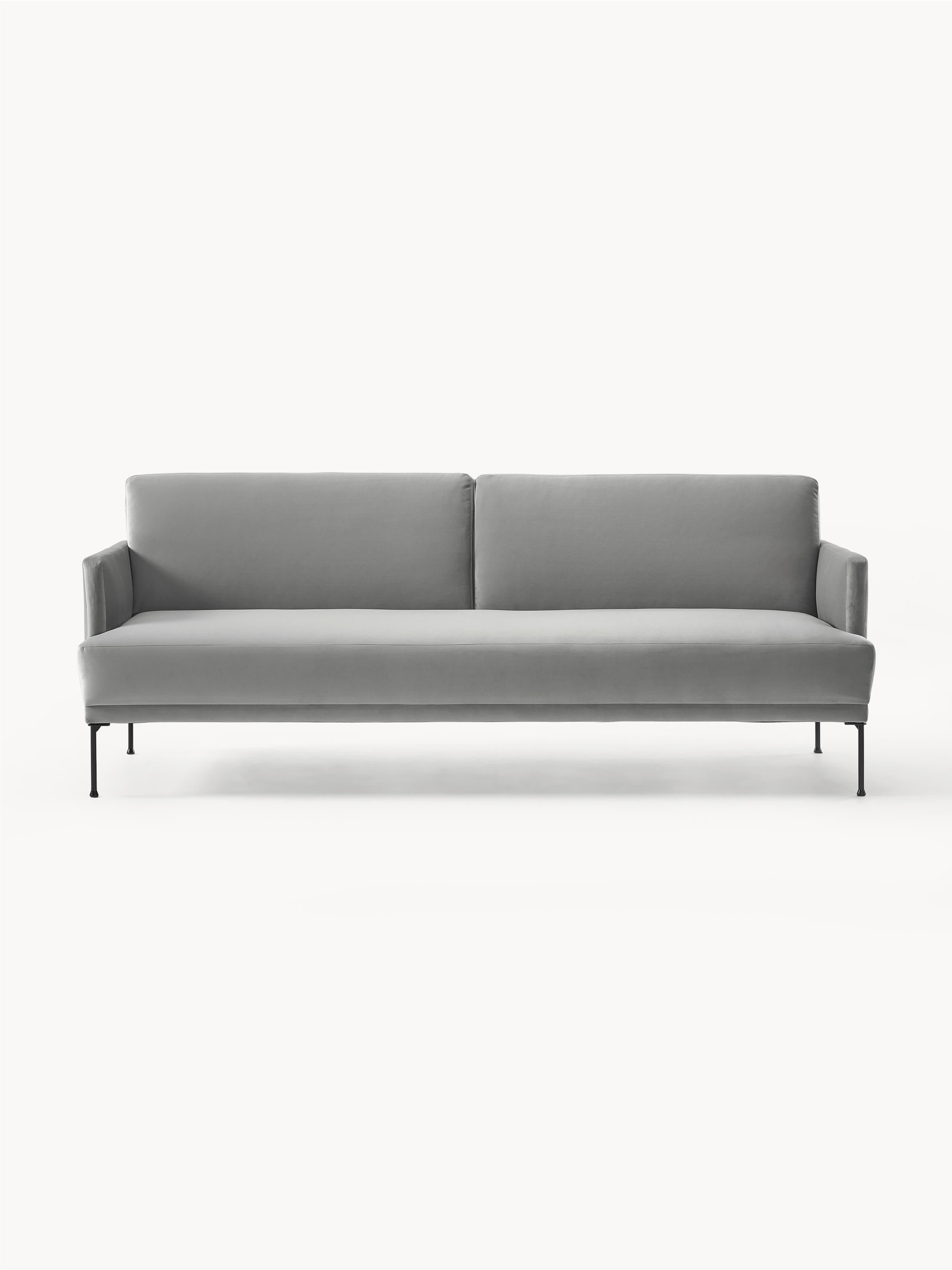 Galeriebild 1 - Samt-Schlafsofa Fluente (3-Sitzer)