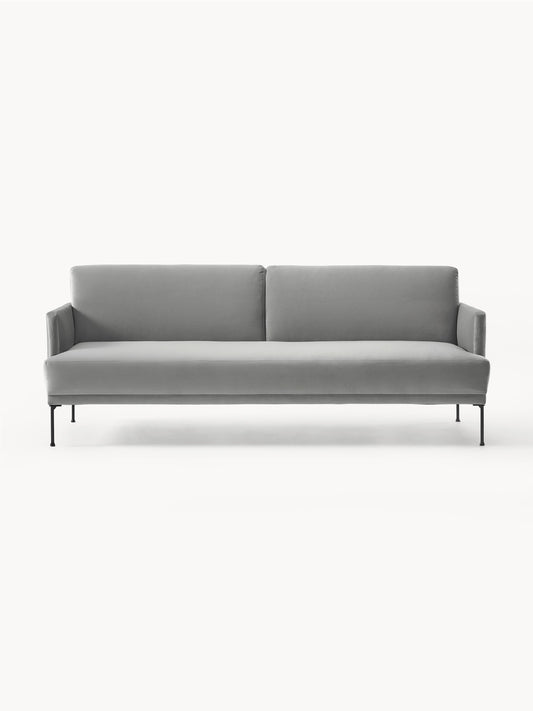 Galeriebild 1 - Samt-Schlafsofa Fluente (3-Sitzer)