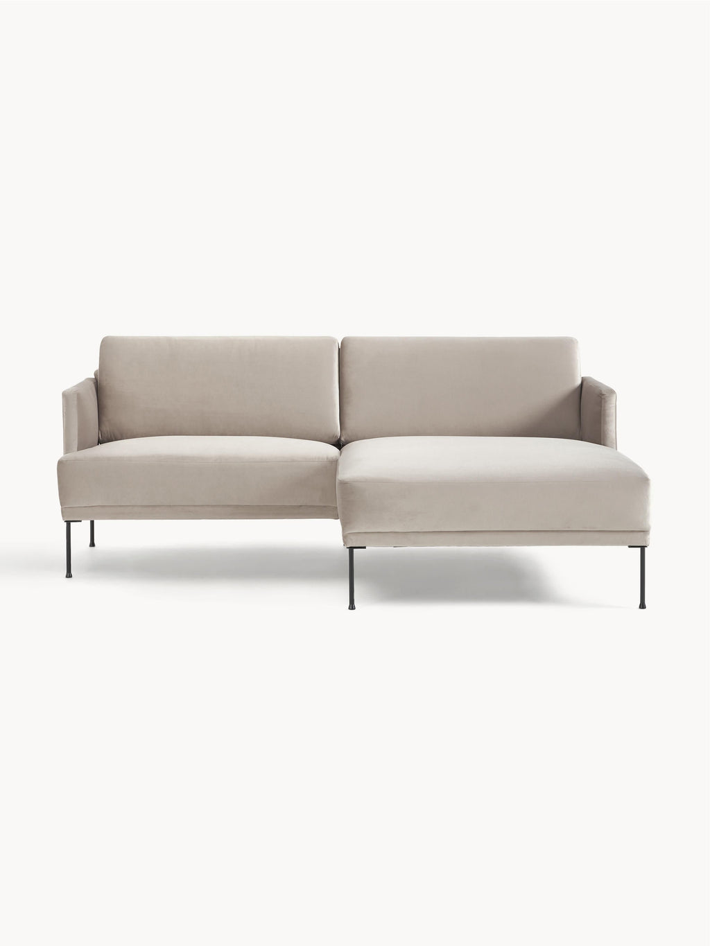 Galeriebild 1 - Kleines Samt-Ecksofa Fluente