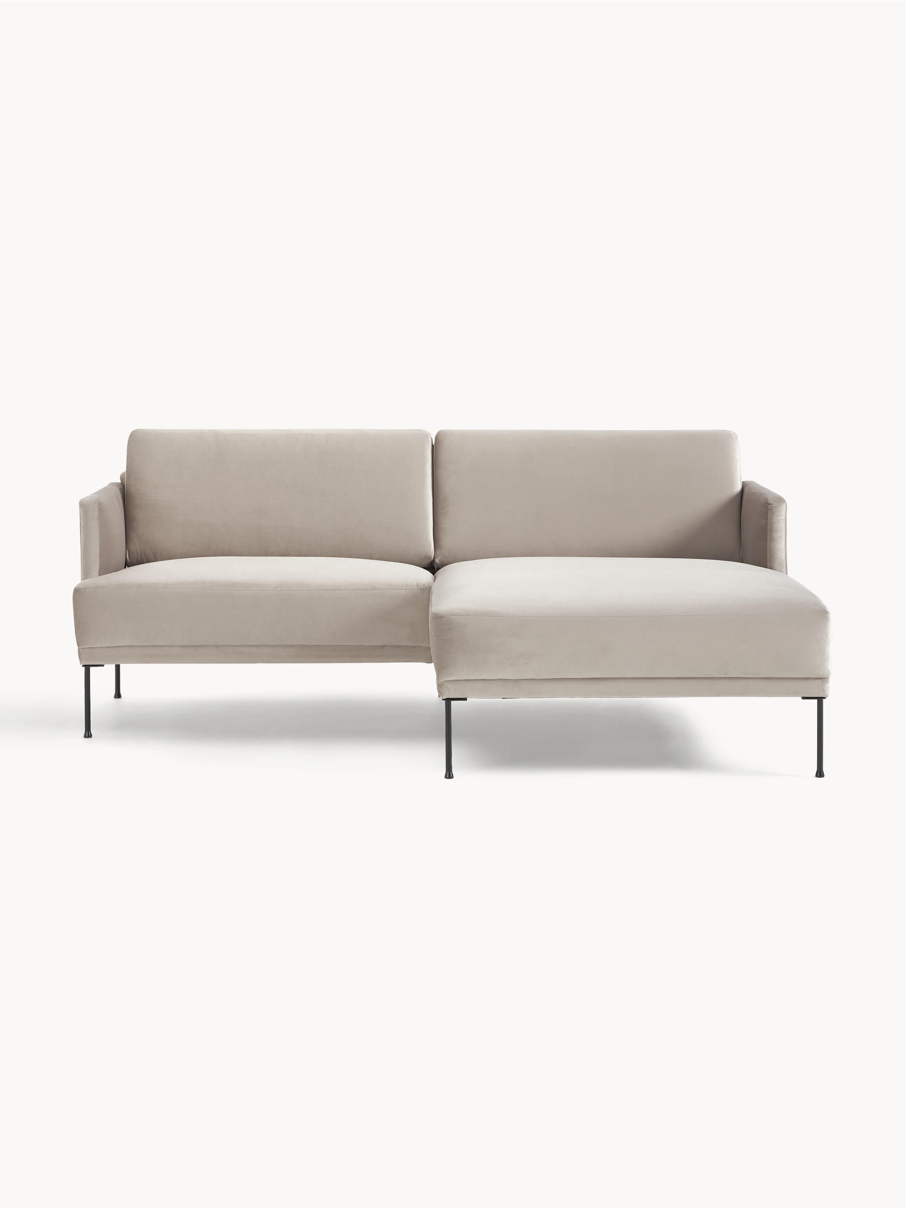 Galeriebild 1 - Kleines Samt-Ecksofa Fluente