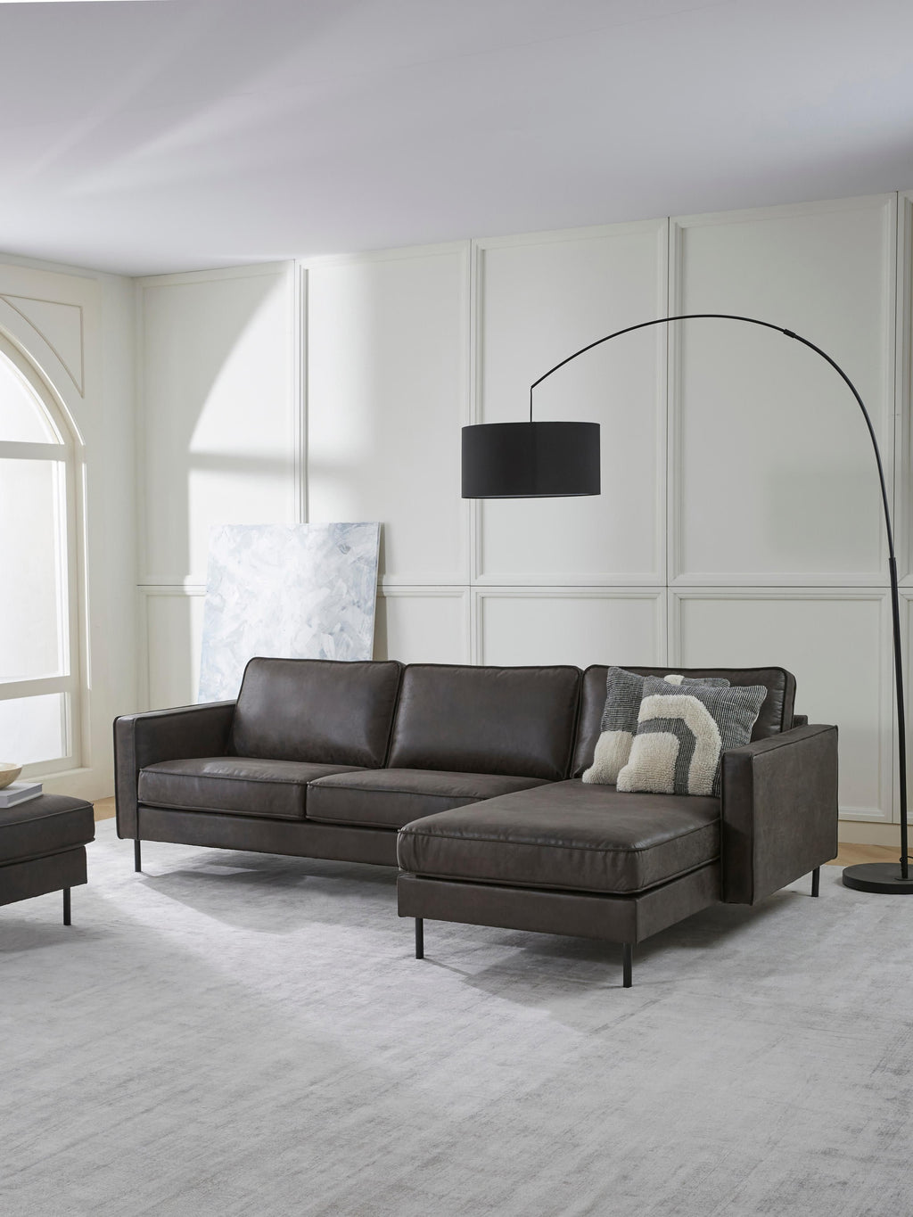 Leder-Ecksofa Hunter (3-Sitzer)