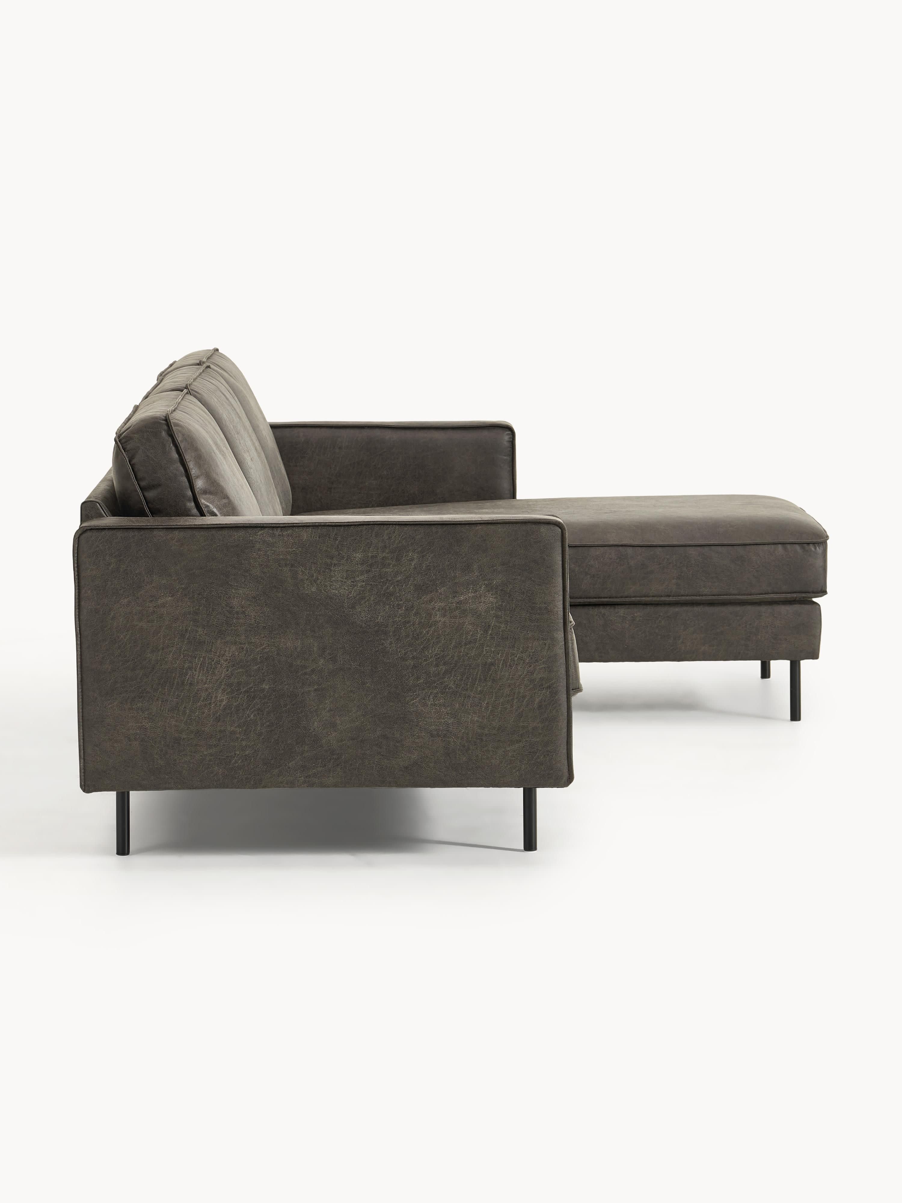 Leder-Ecksofa Hunter (3-Sitzer)