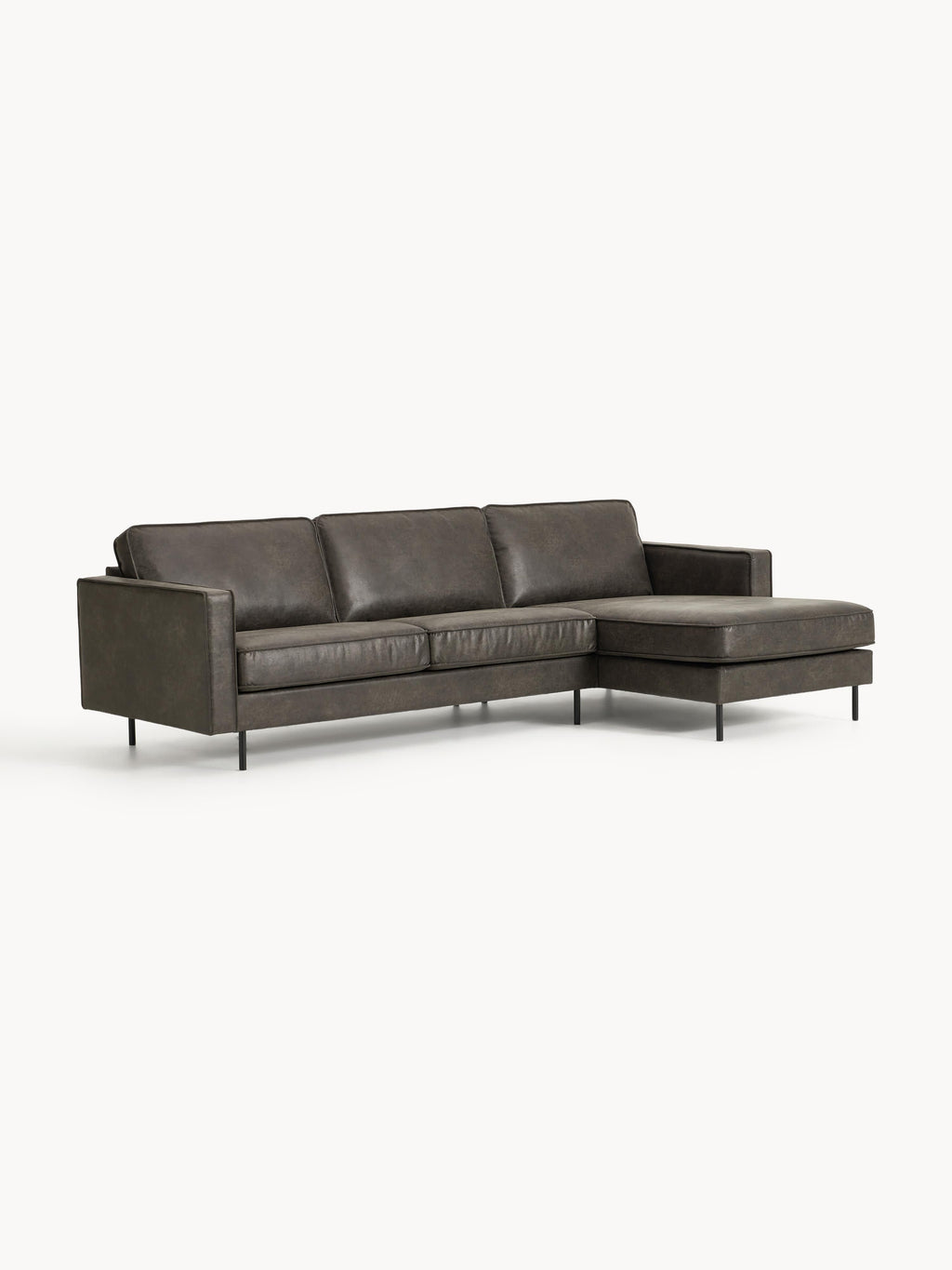 Leder-Ecksofa Hunter (3-Sitzer)