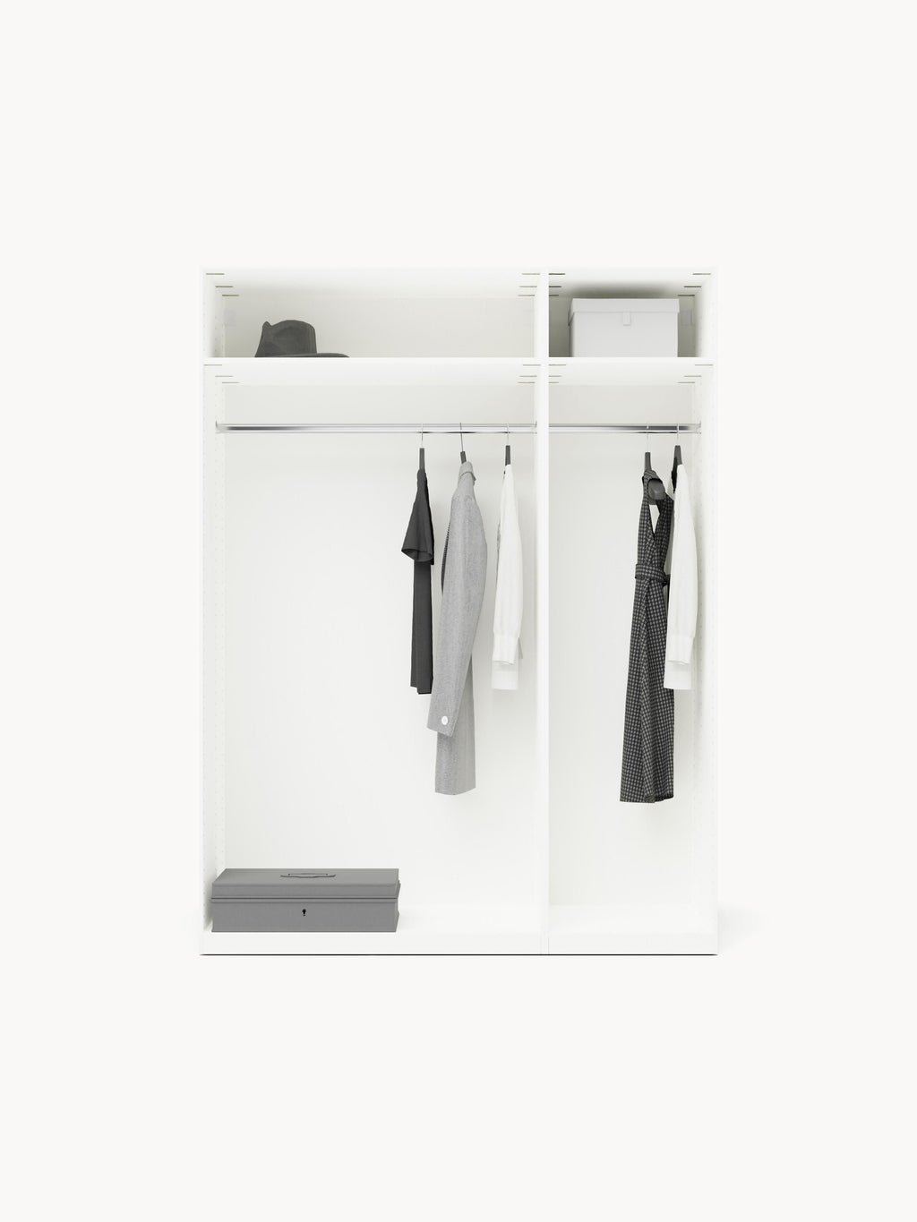 Modular Drehtürenschrank Leon, 150 cm Breite, in verschiedenen Größen