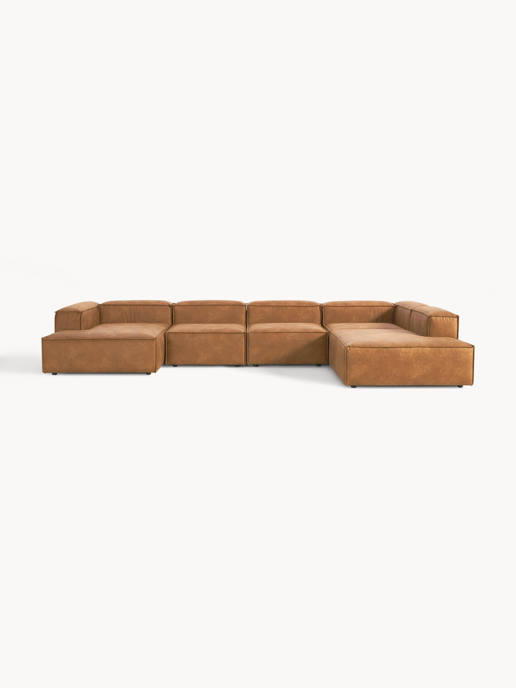 Modulares XL Sofa Lennon aus Leder