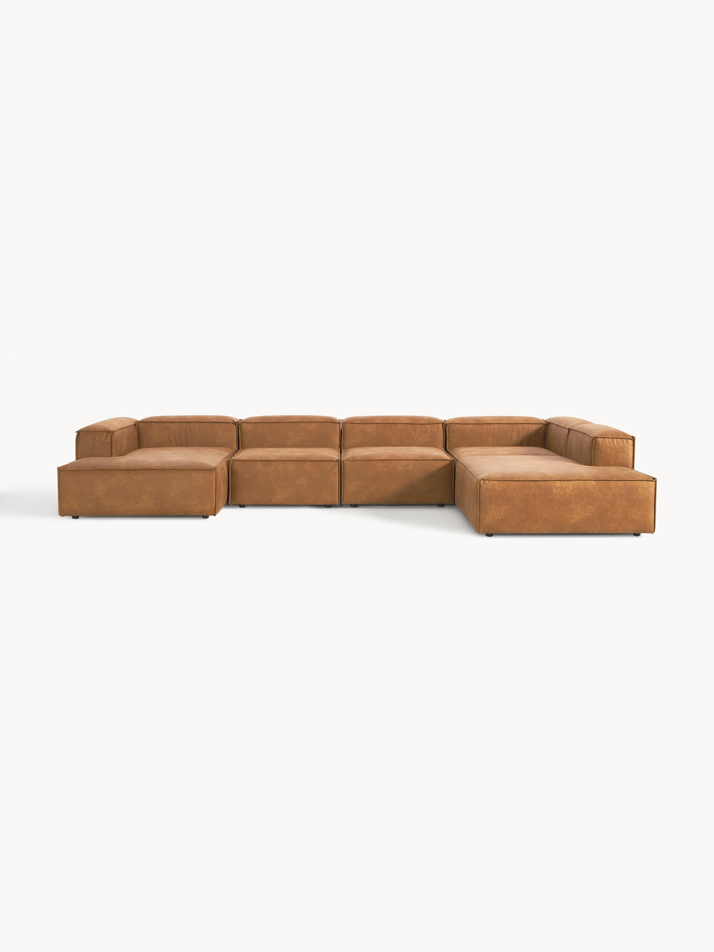 Modulares XL Sofa Lennon aus Leder