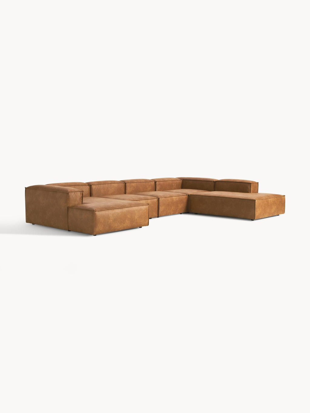 Modulares XL Sofa Lennon aus Leder