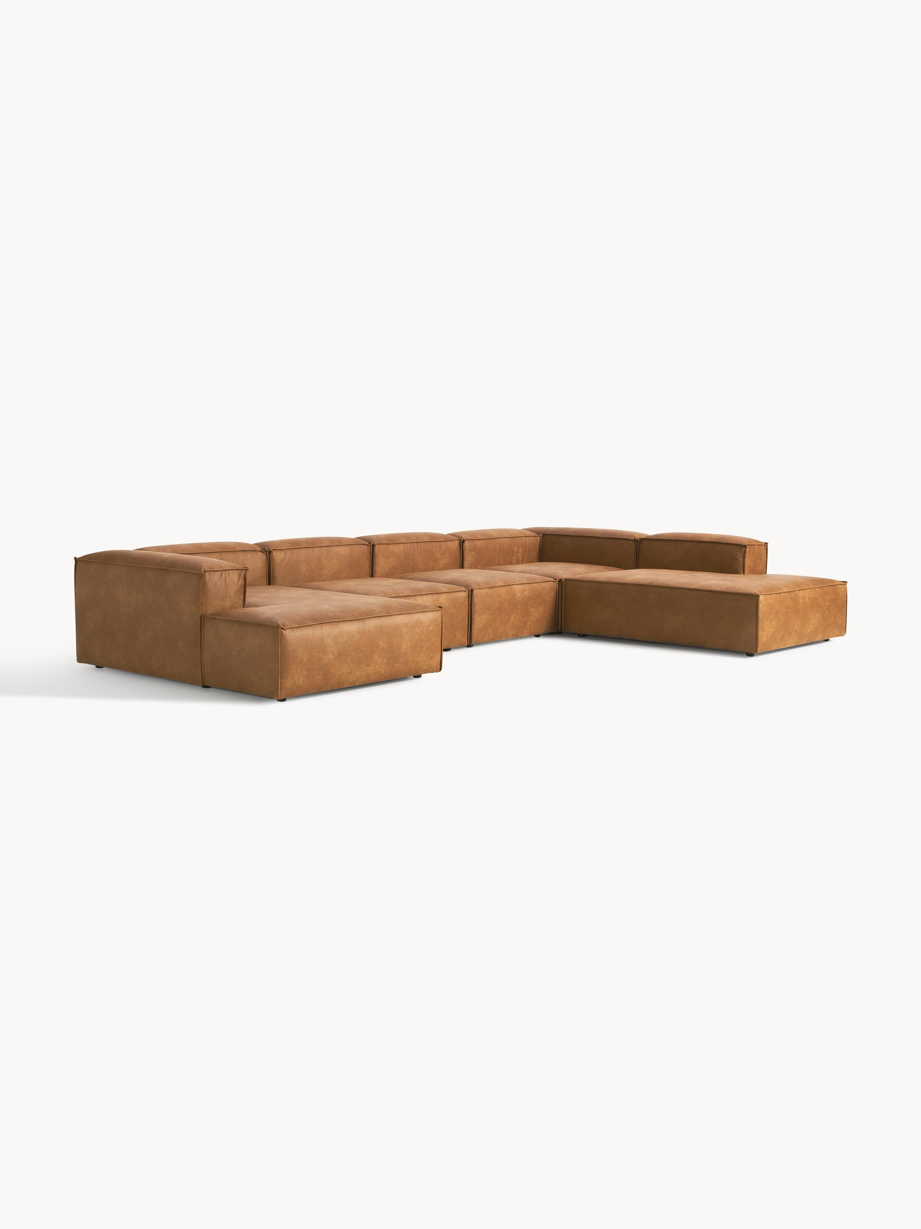 Modulares XL Sofa Lennon aus Leder