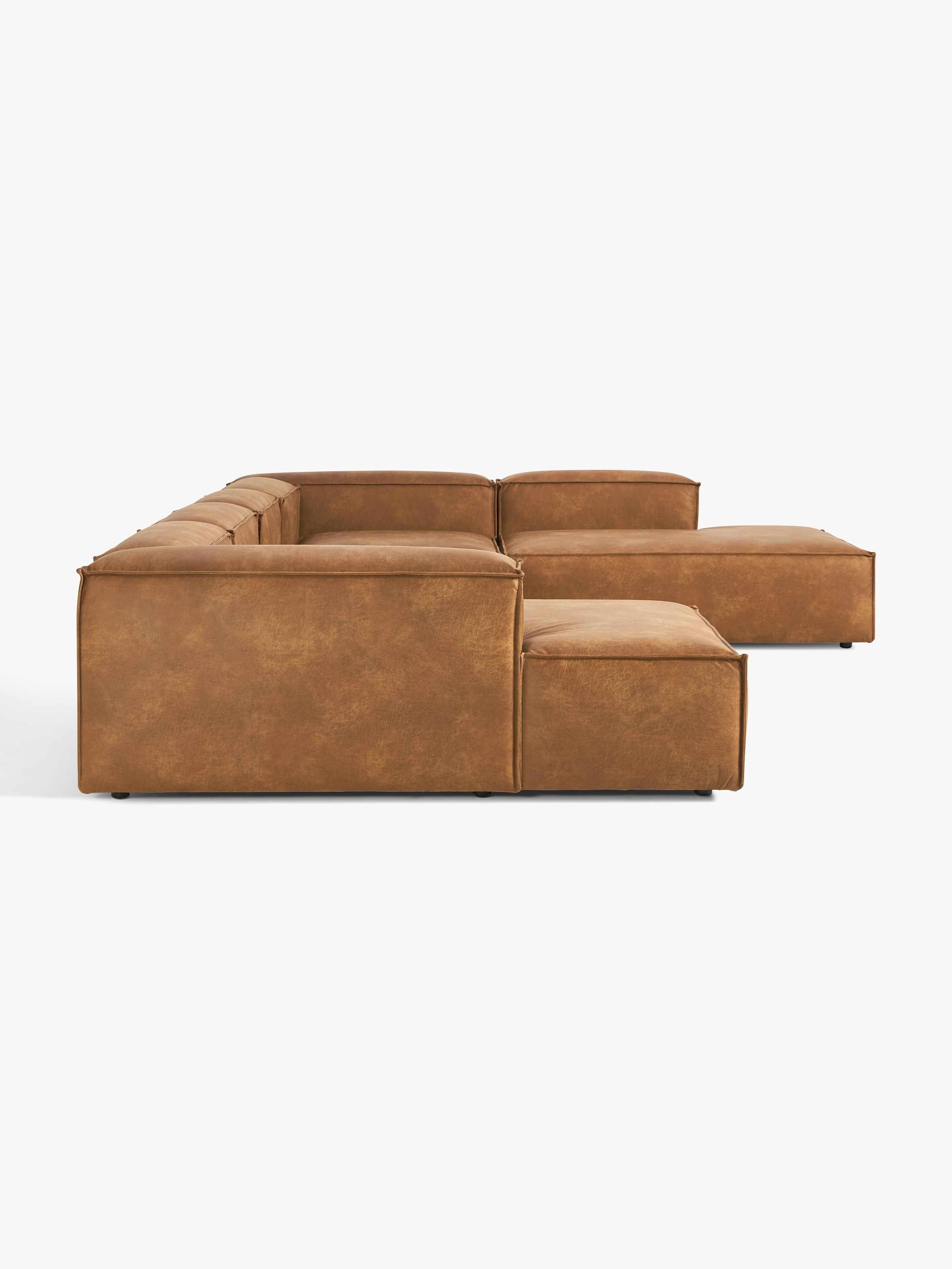Modulares XL Sofa Lennon aus Leder