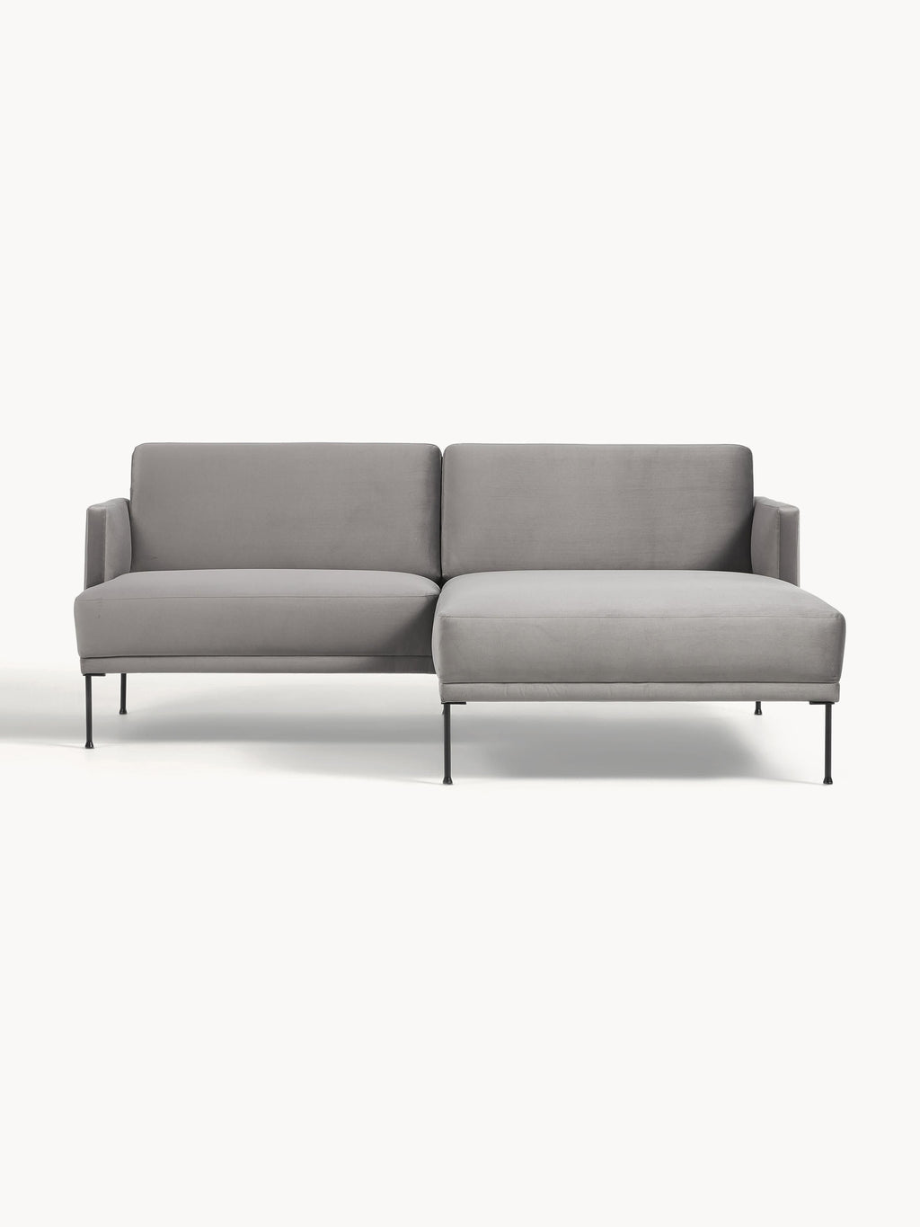 Galeriebild 1 - Kleines Samt-Ecksofa Fluente