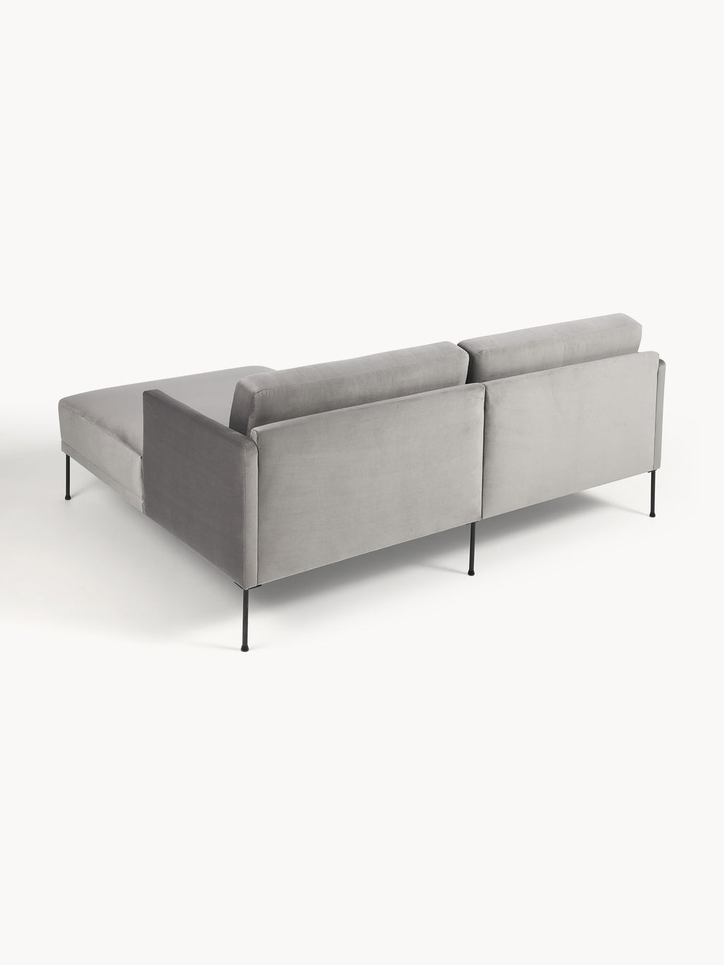 Kleines Samt-Ecksofa Fluente
