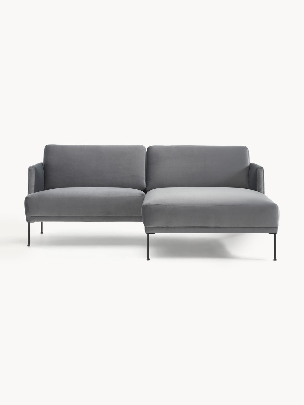 Galeriebild 1 - Kleines Samt-Ecksofa Fluente