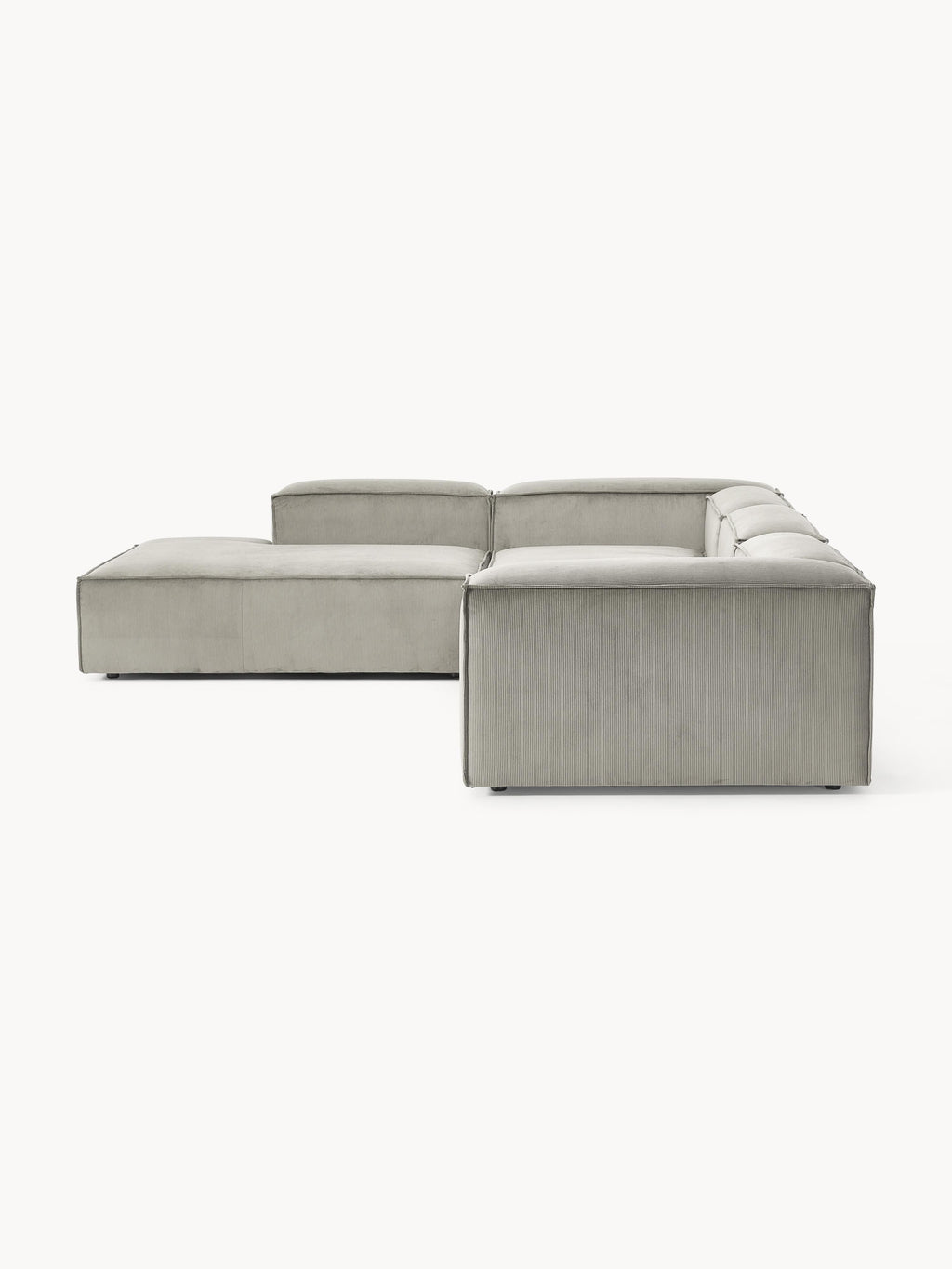 Modulares XL-Ecksofa Lennon (4-Sitzer) aus Cord