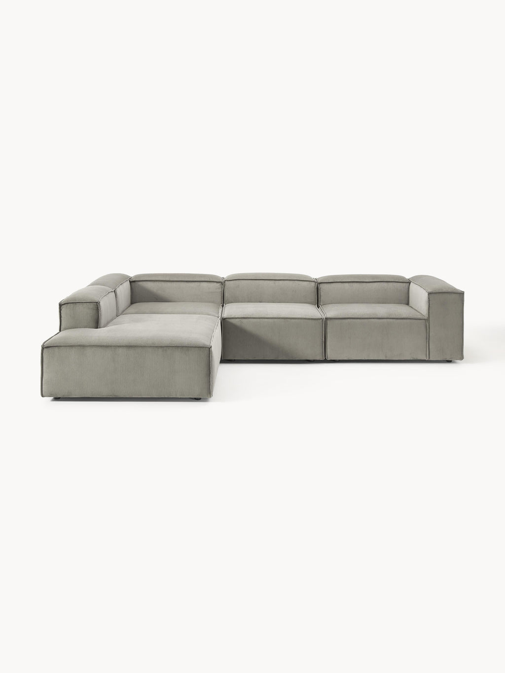 Modulares XL-Ecksofa Lennon (4-Sitzer) aus Cord