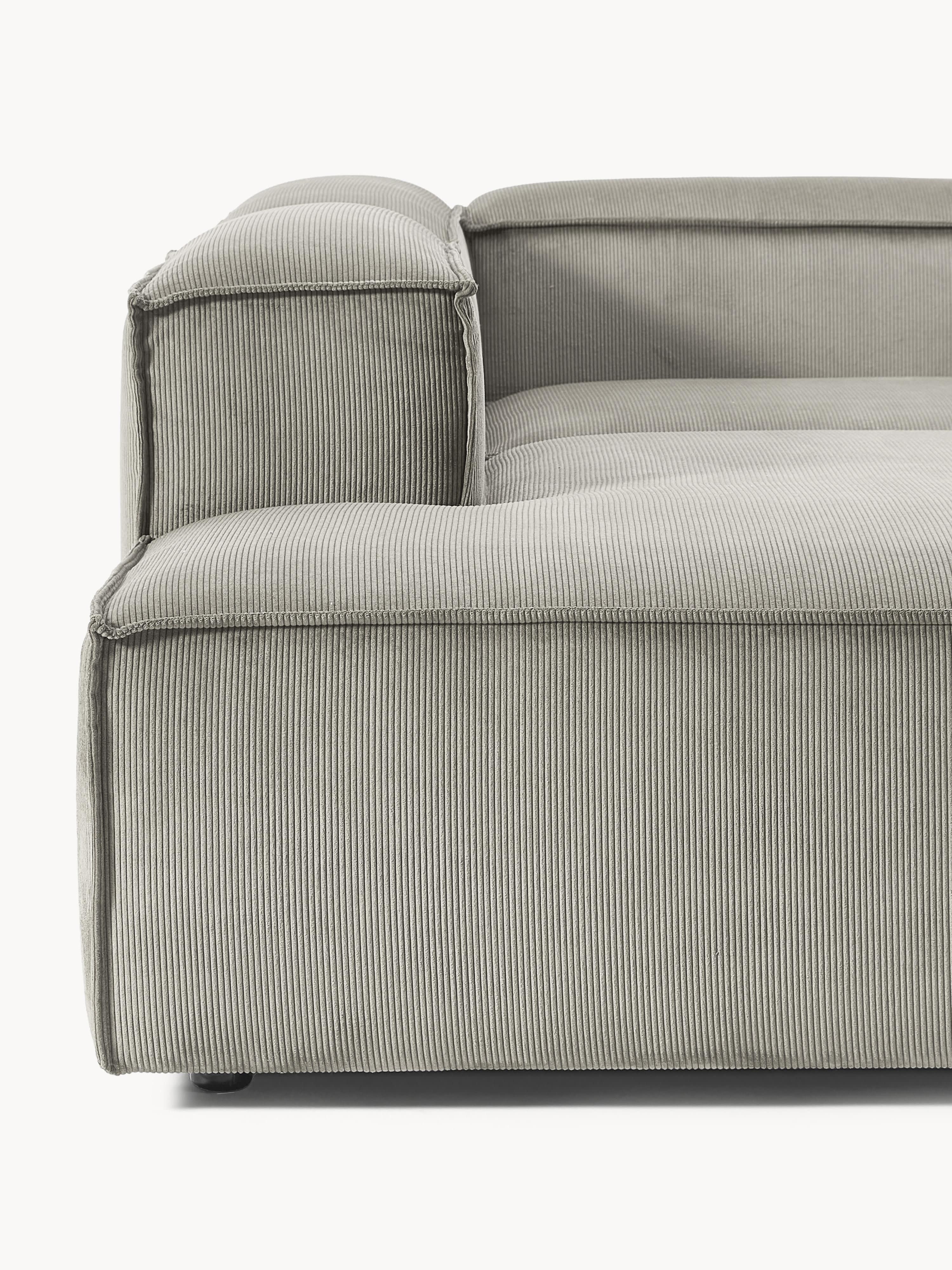 Modulares XL-Ecksofa Lennon (4-Sitzer) aus Cord