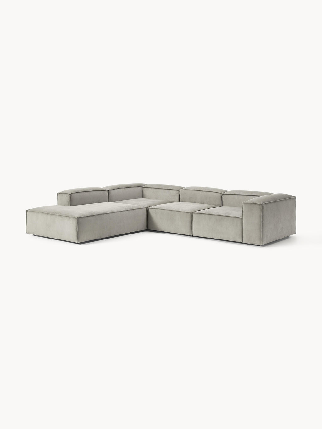 Modulares XL-Ecksofa Lennon (4-Sitzer) aus Cord