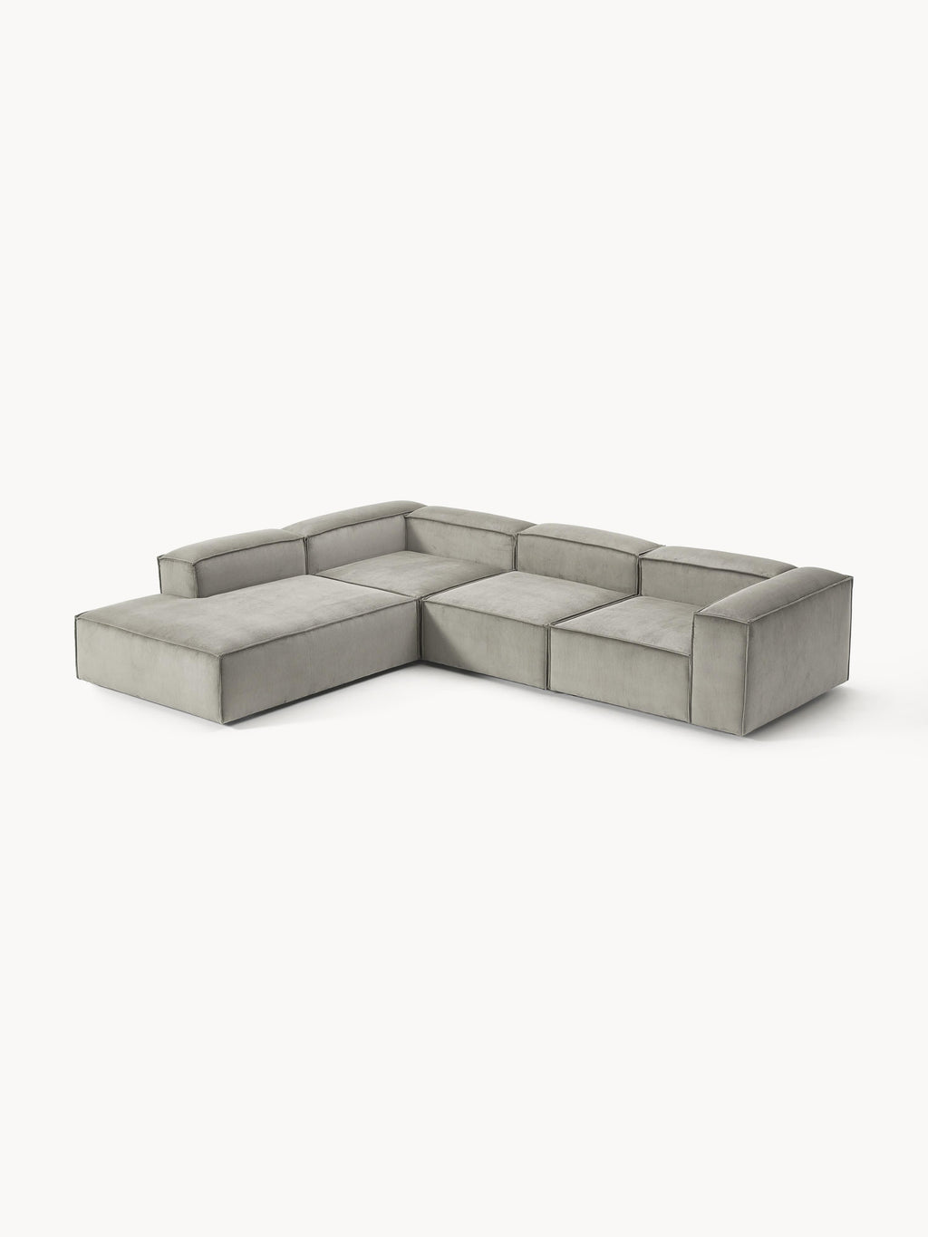 Galeriebild 1 - Modulares XL-Ecksofa Lennon (4-Sitzer) aus Cord