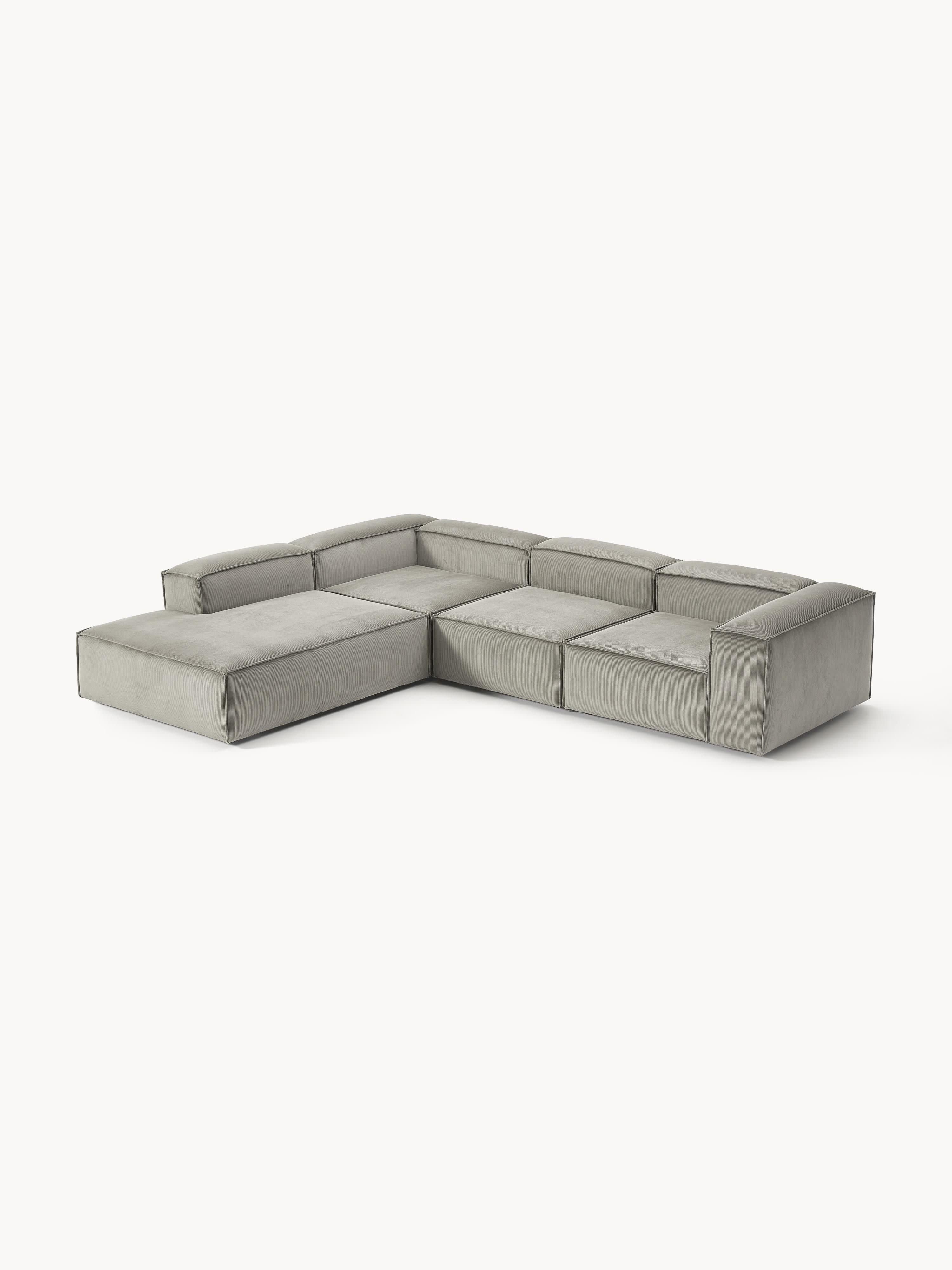 Galeriebild 1 - Modulares XL-Ecksofa Lennon (4-Sitzer) aus Cord