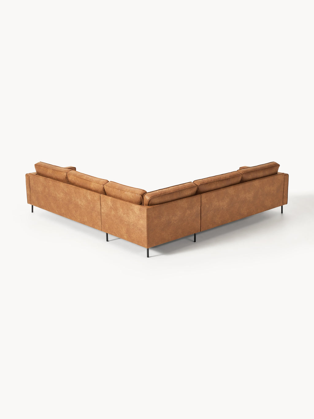 XL-Leder-Ecksofa Hunter