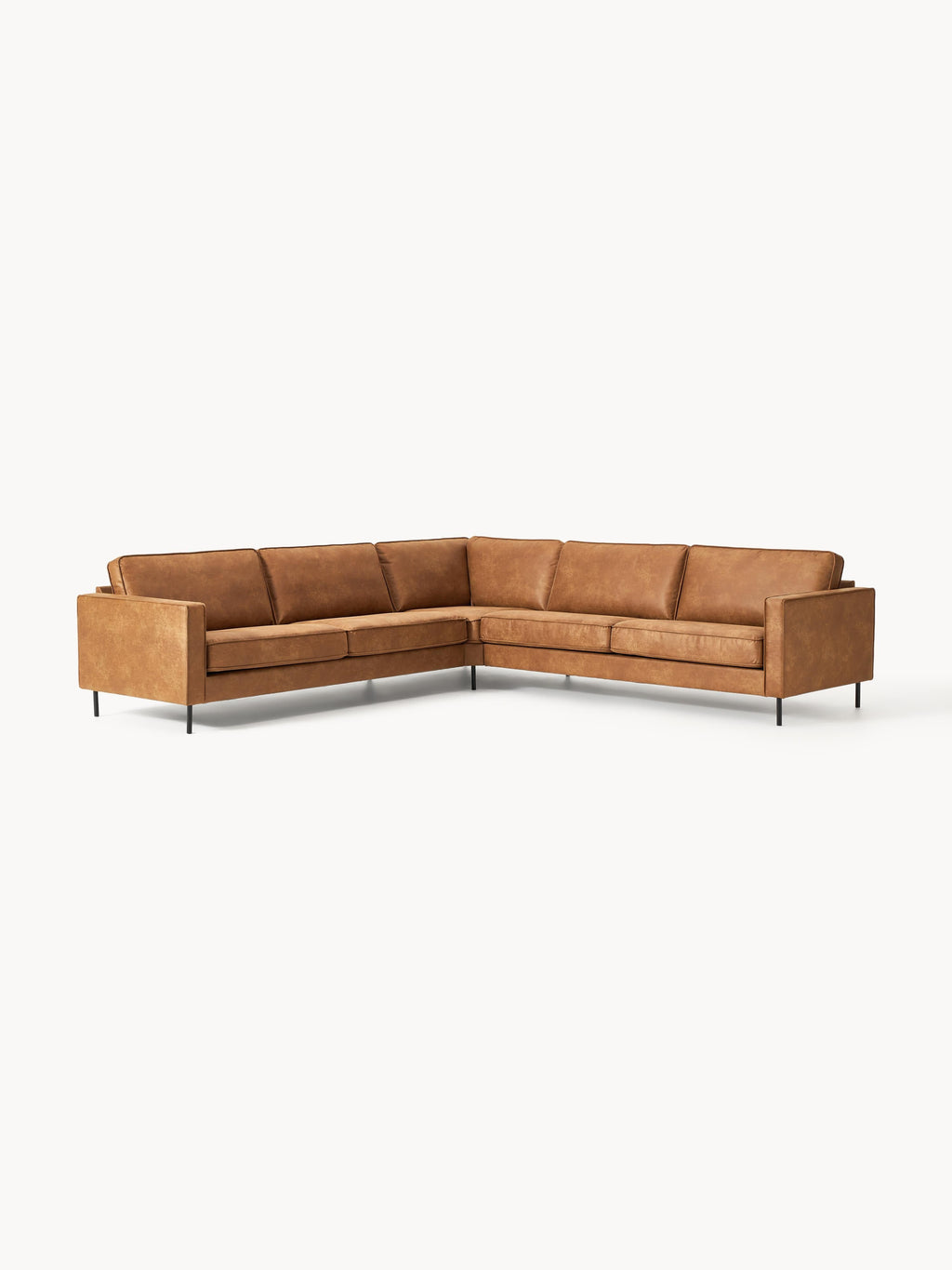 XL-Leder-Ecksofa Hunter