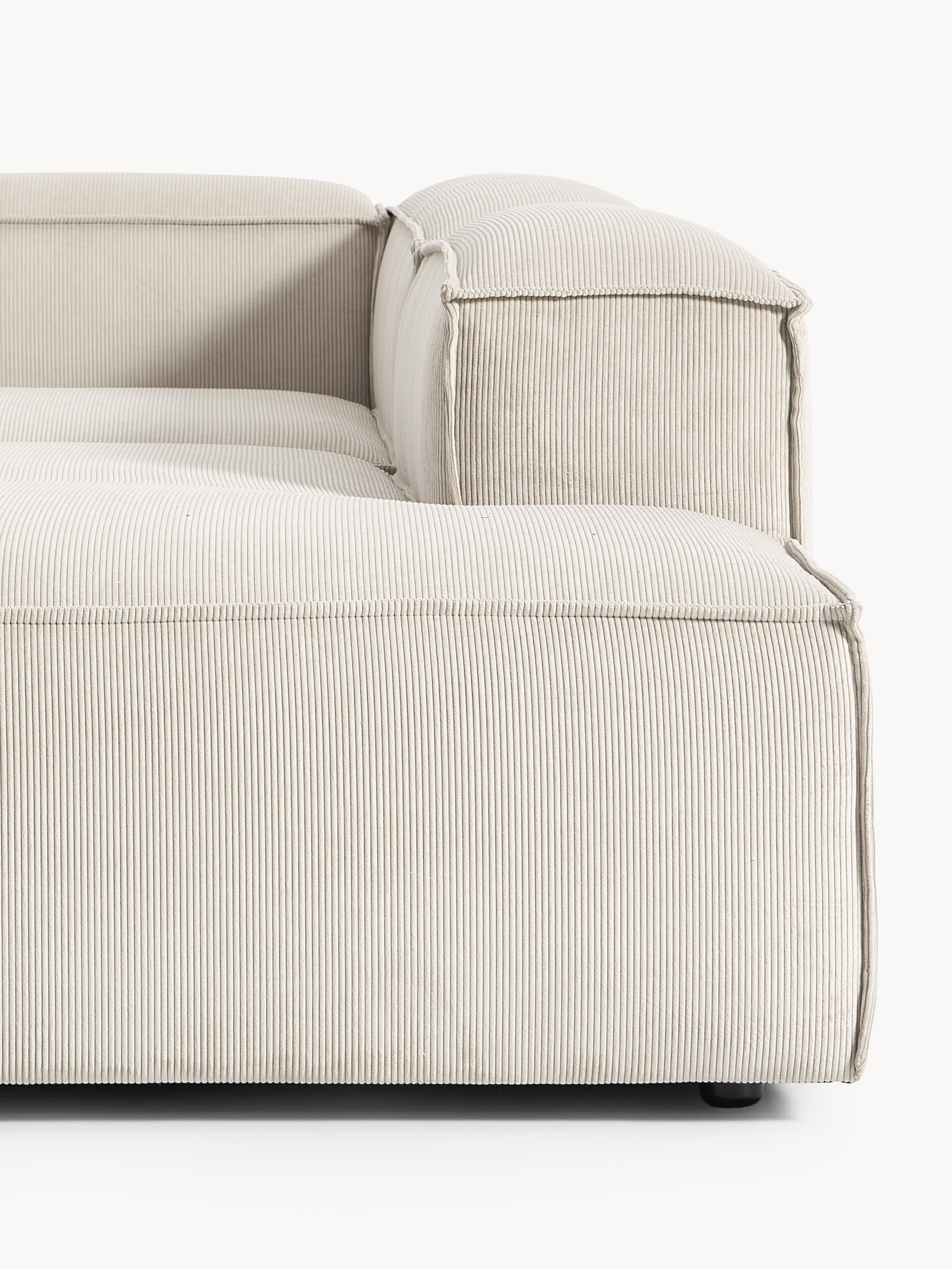 Modulares XL-Ecksofa Lennon (4-Sitzer) aus Cord