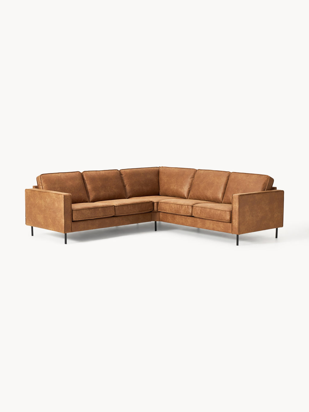 Ecksofa Hunter aus Leder (4-Sitzer)