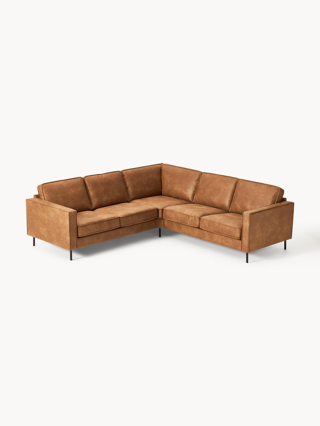 Galeriebild 1 - Ecksofa Hunter aus Leder (4-Sitzer)