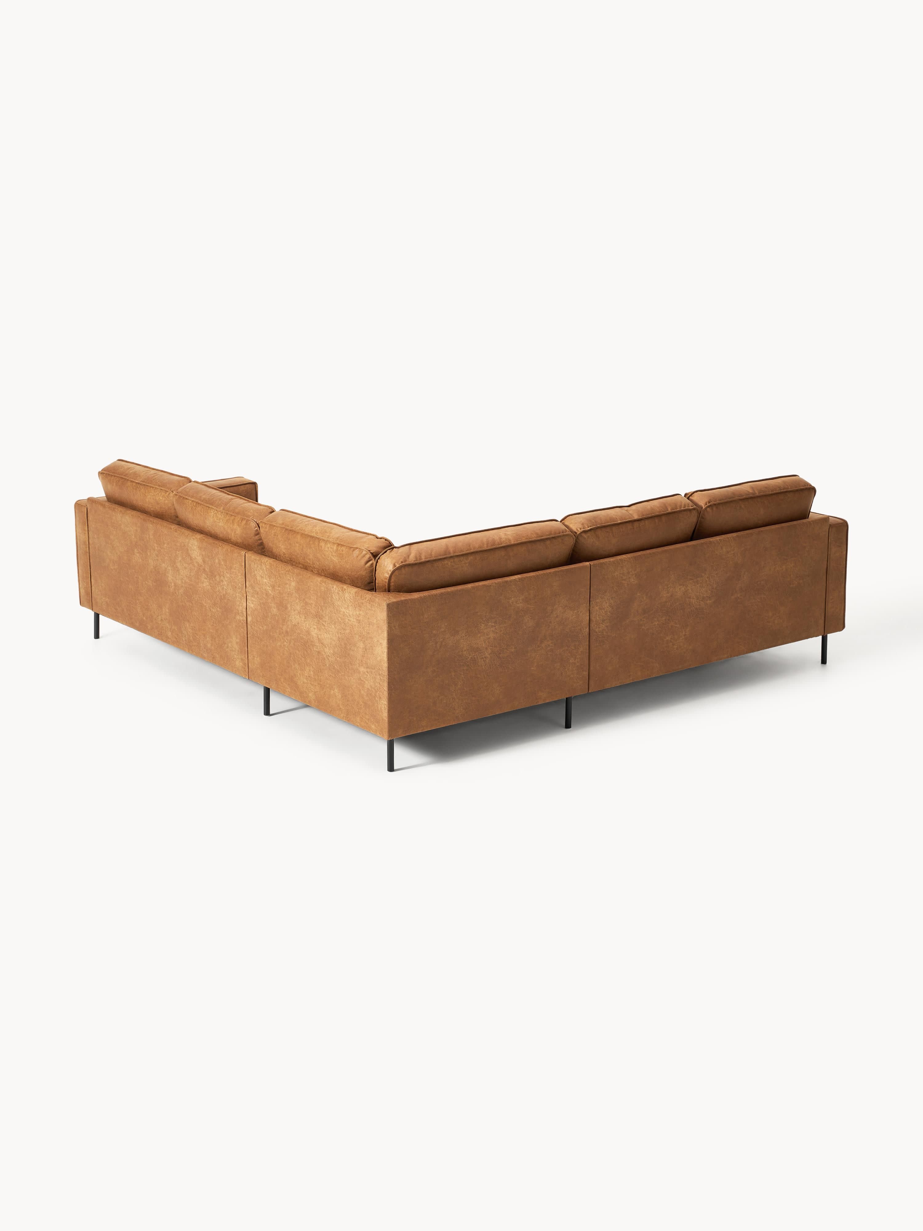 Ecksofa Hunter aus Leder (4-Sitzer)
