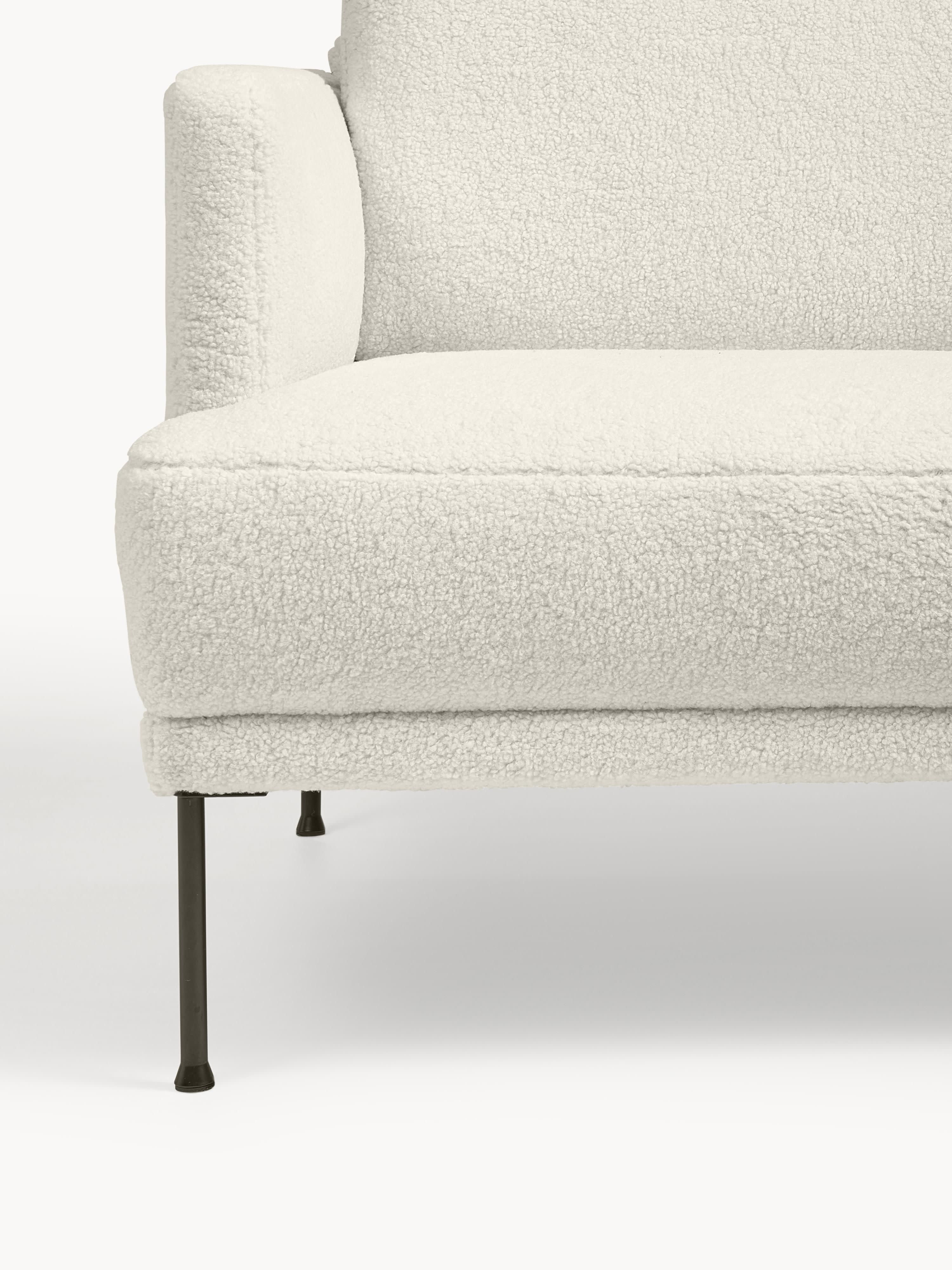 Kleines Ecksofa Fluente aus Teddystoff