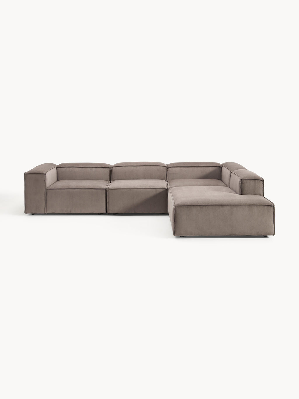 Modulares XL-Ecksofa Lennon (4-Sitzer) aus Cord