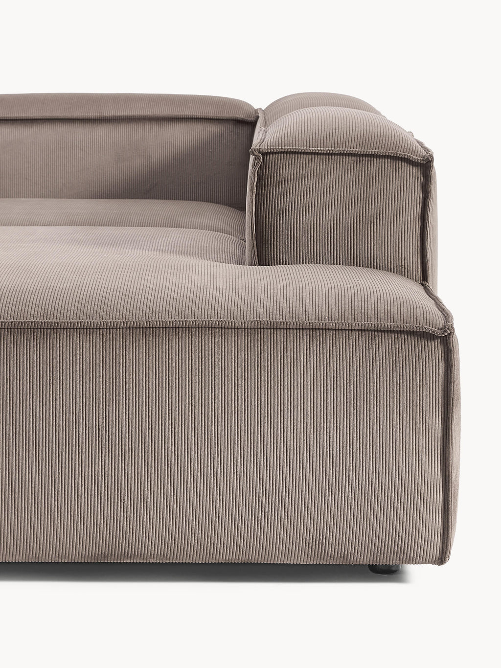 Modulares XL-Ecksofa Lennon (4-Sitzer) aus Cord