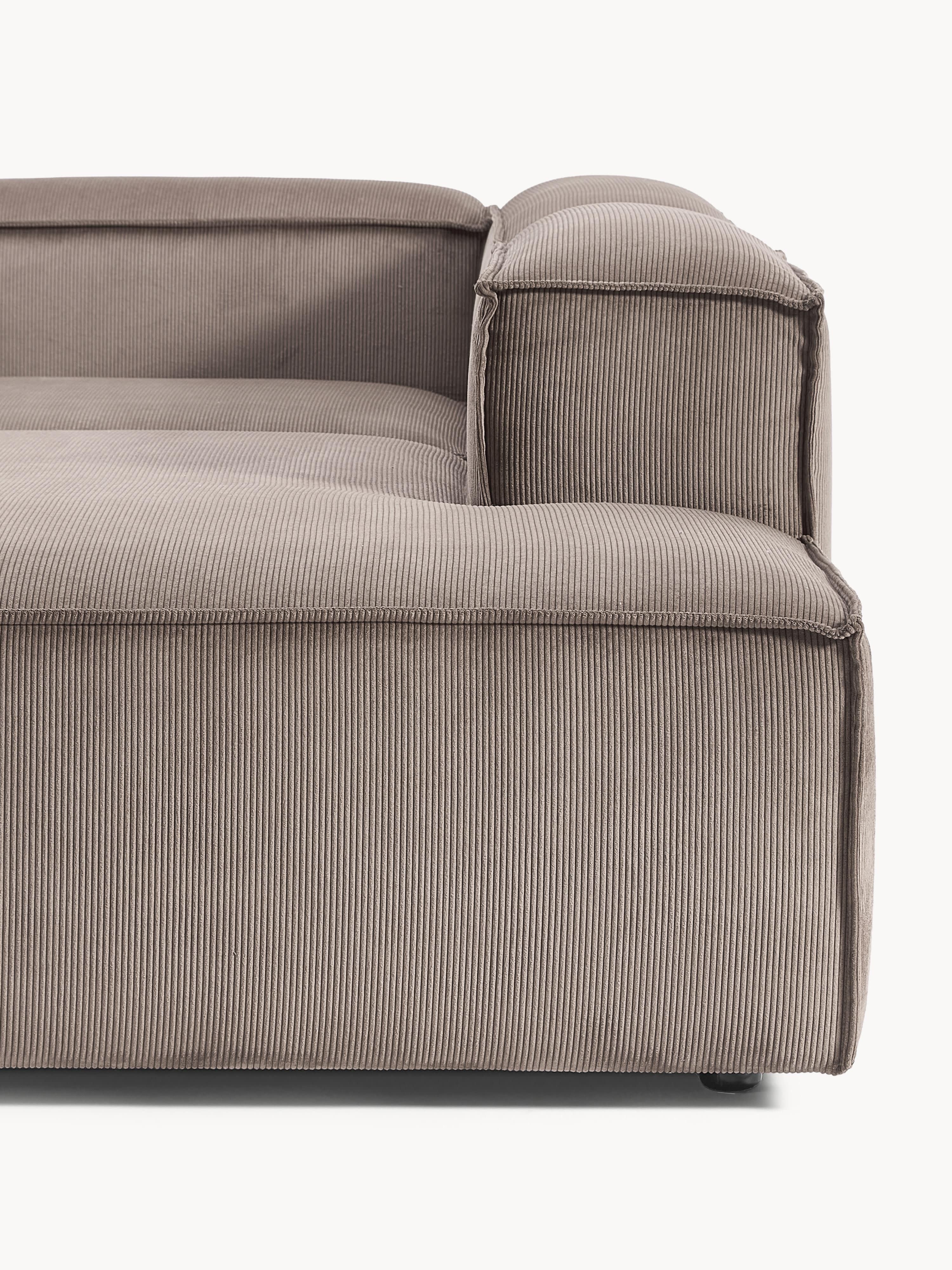 Modulares XL-Ecksofa Lennon (4-Sitzer) aus Cord
