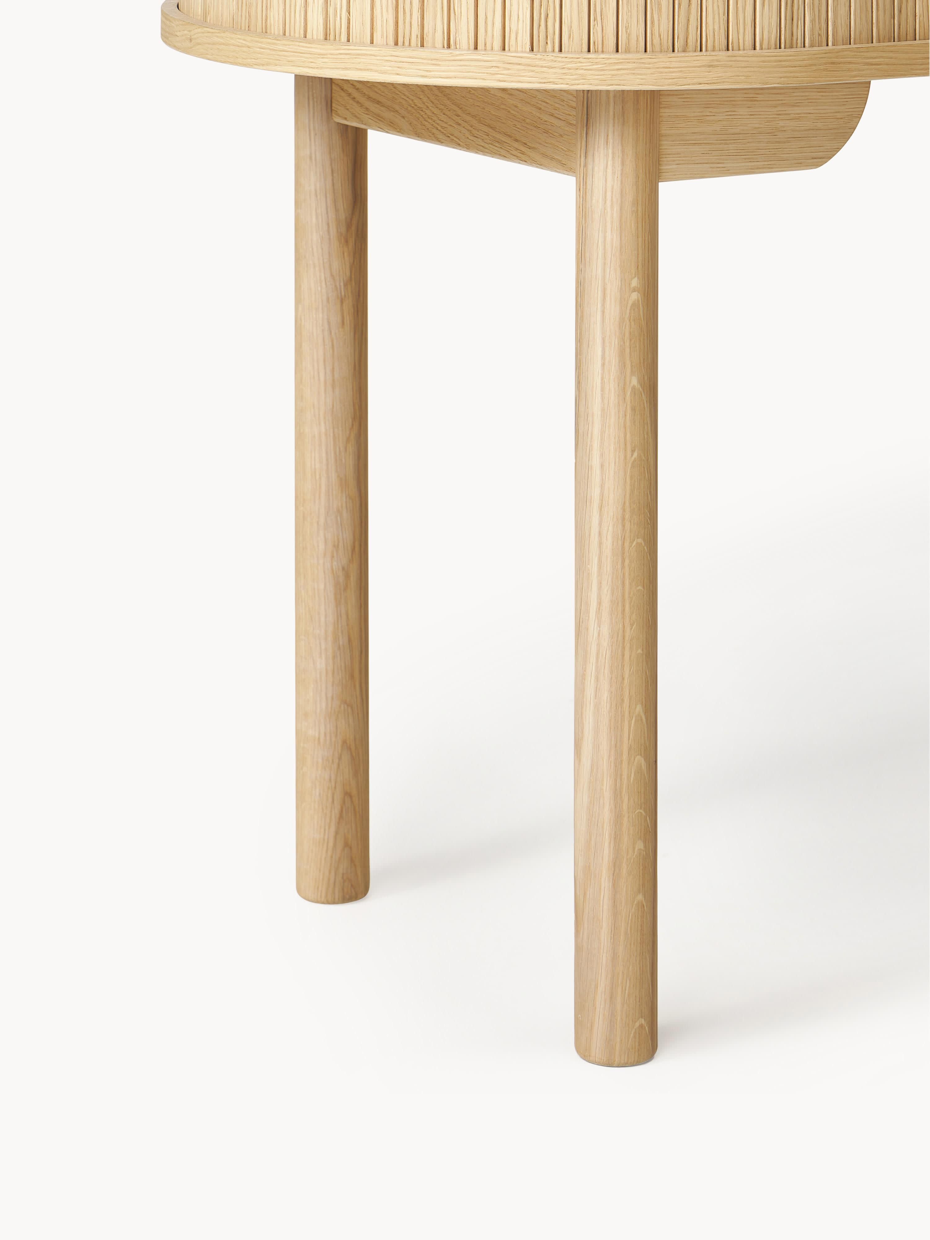 Schreibtisch Calary mit geriffelter Front