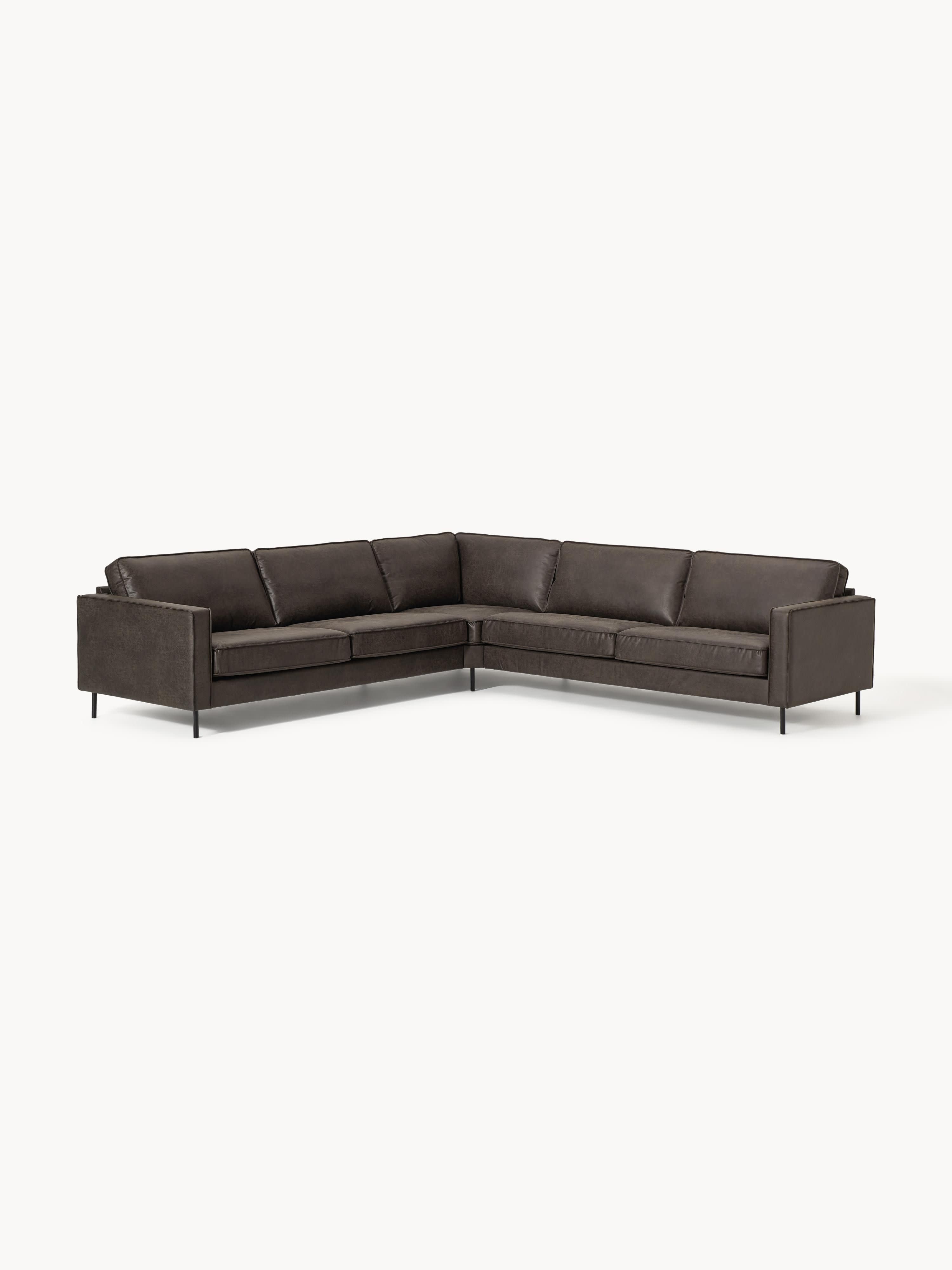 XL-Leder-Ecksofa Hunter