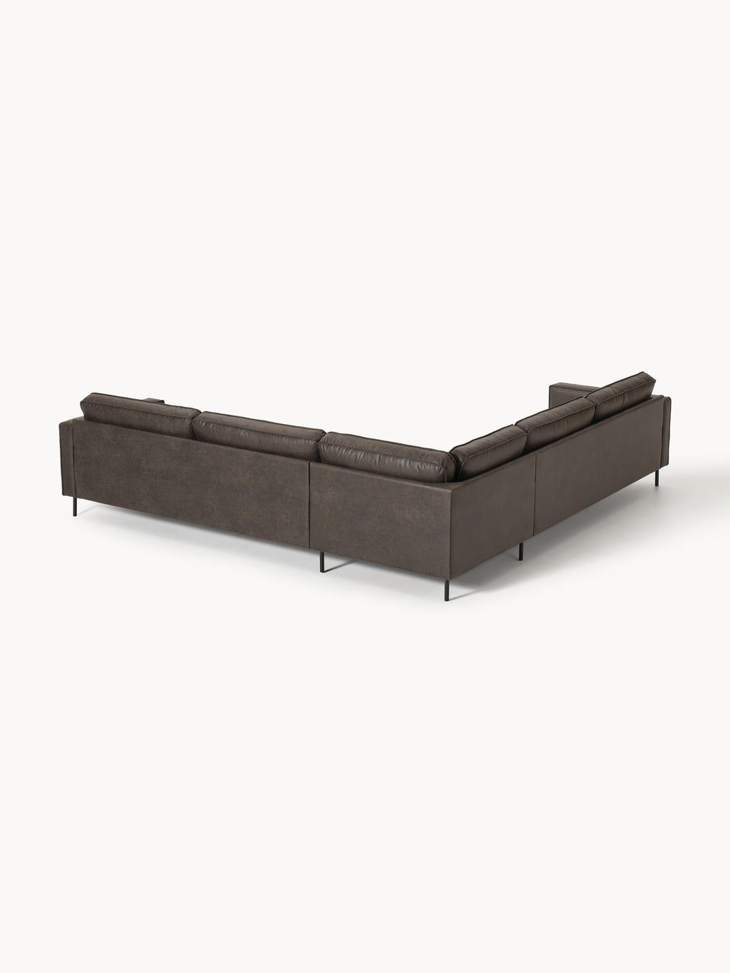 XL-Leder-Ecksofa Hunter