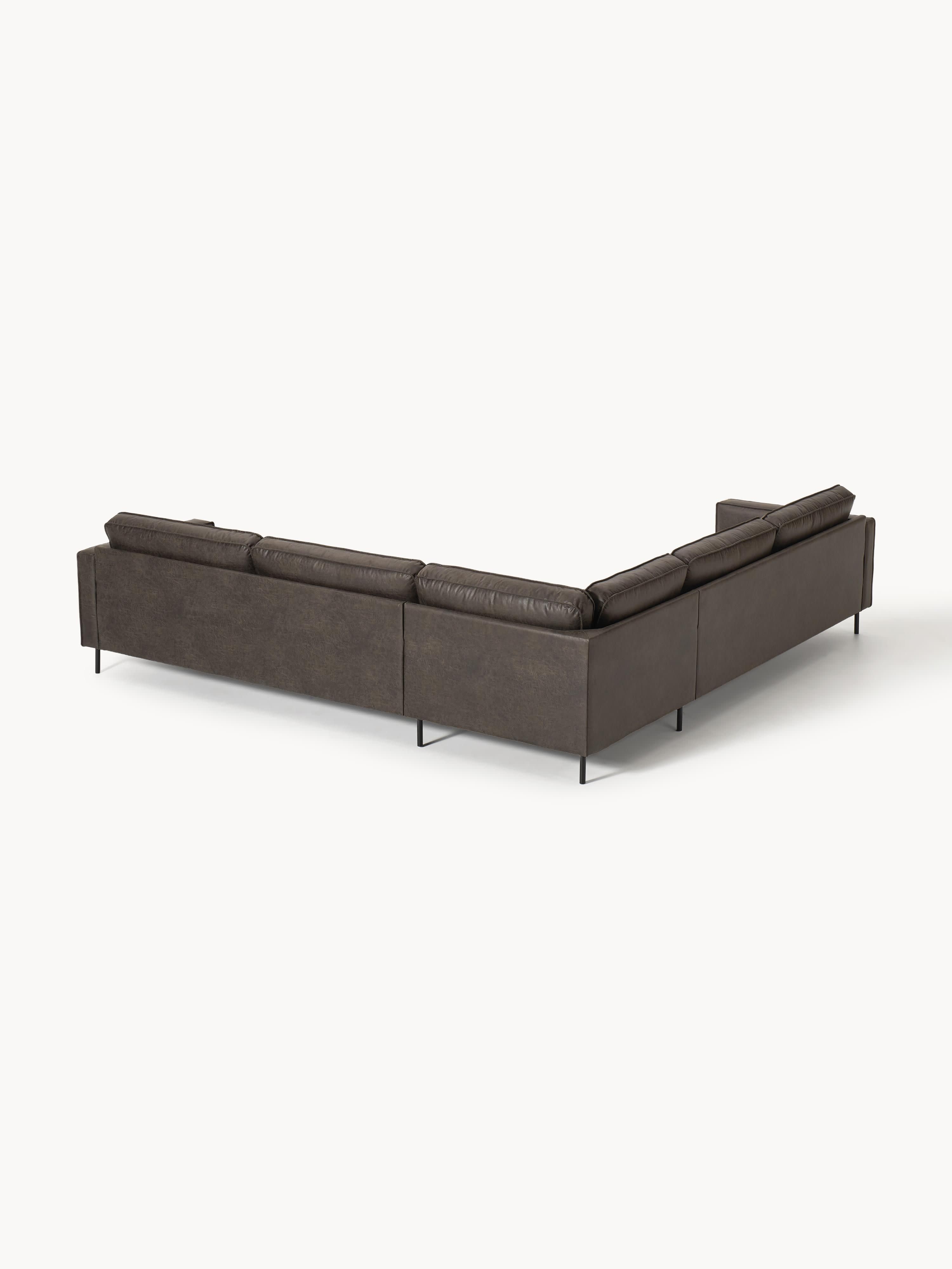 XL-Leder-Ecksofa Hunter