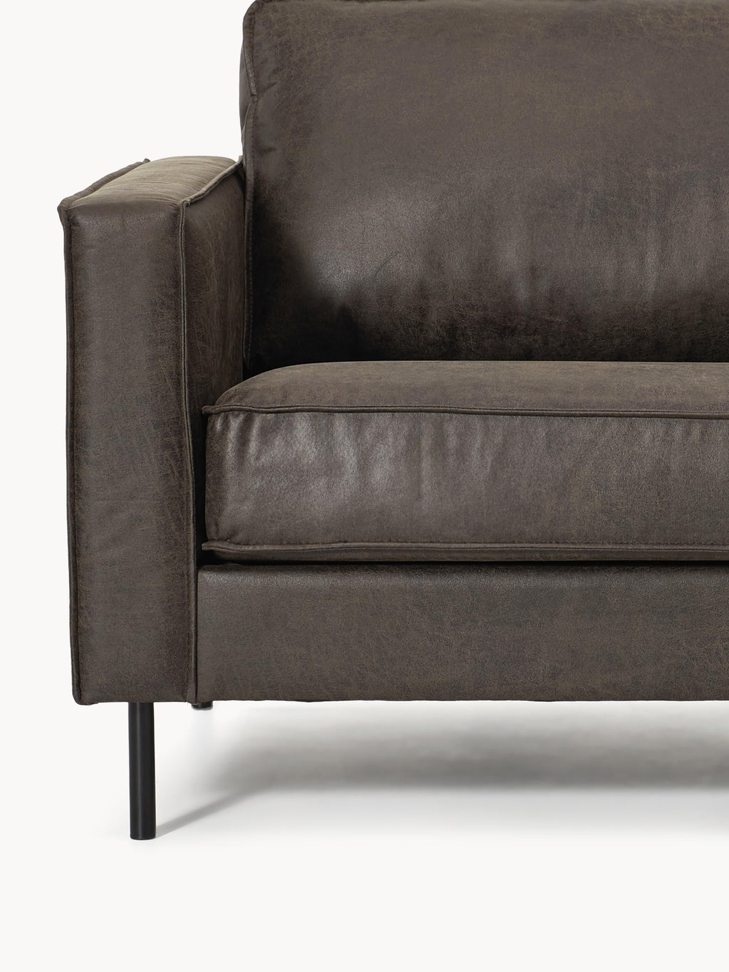 XL-Leder-Ecksofa Hunter