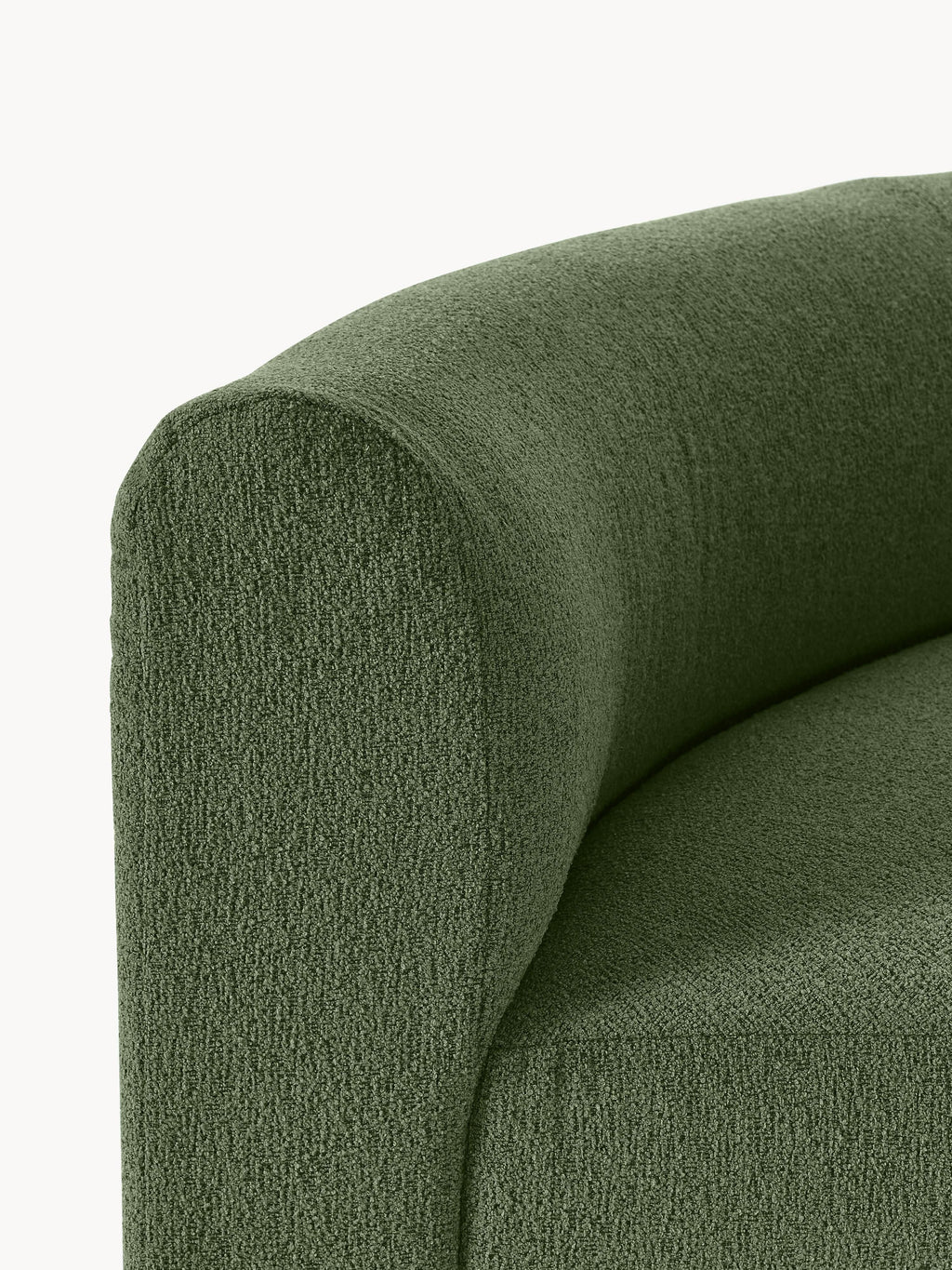 Rundes Bouclé-Eckmodul Sofia