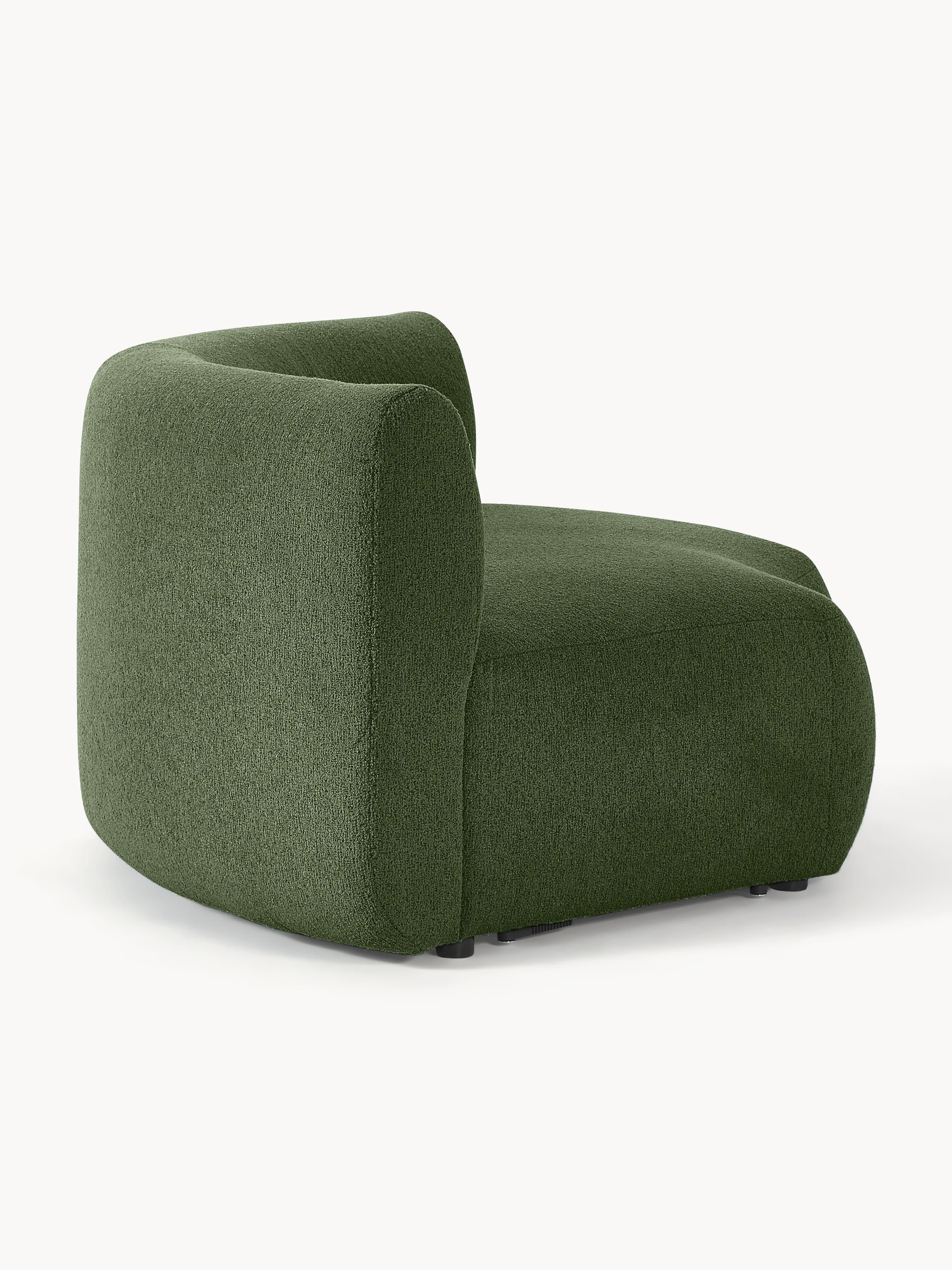 Rundes Bouclé-Eckmodul Sofia