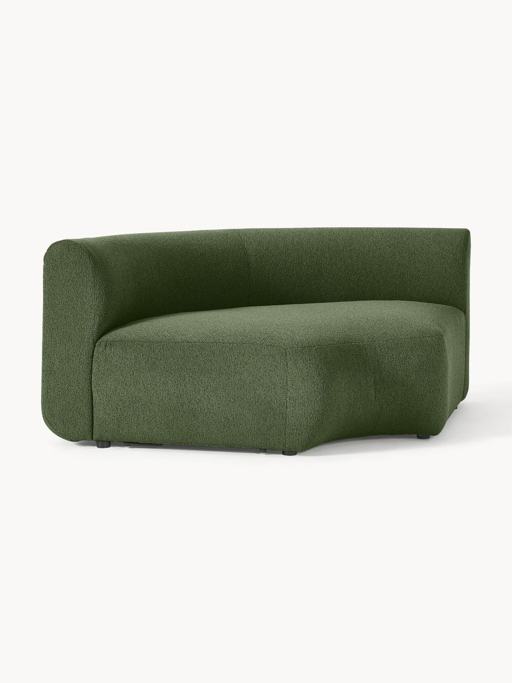 Rundes Bouclé-Eckmodul Sofia