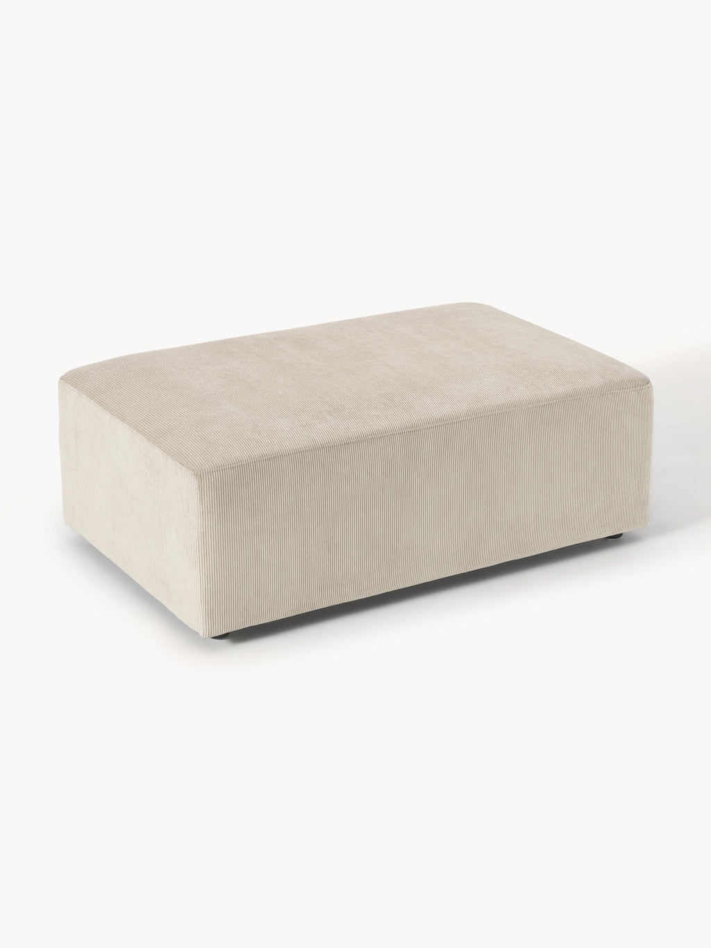 XL Sofa-Hocker Melva aus Cord, B 116 x T 72 cm