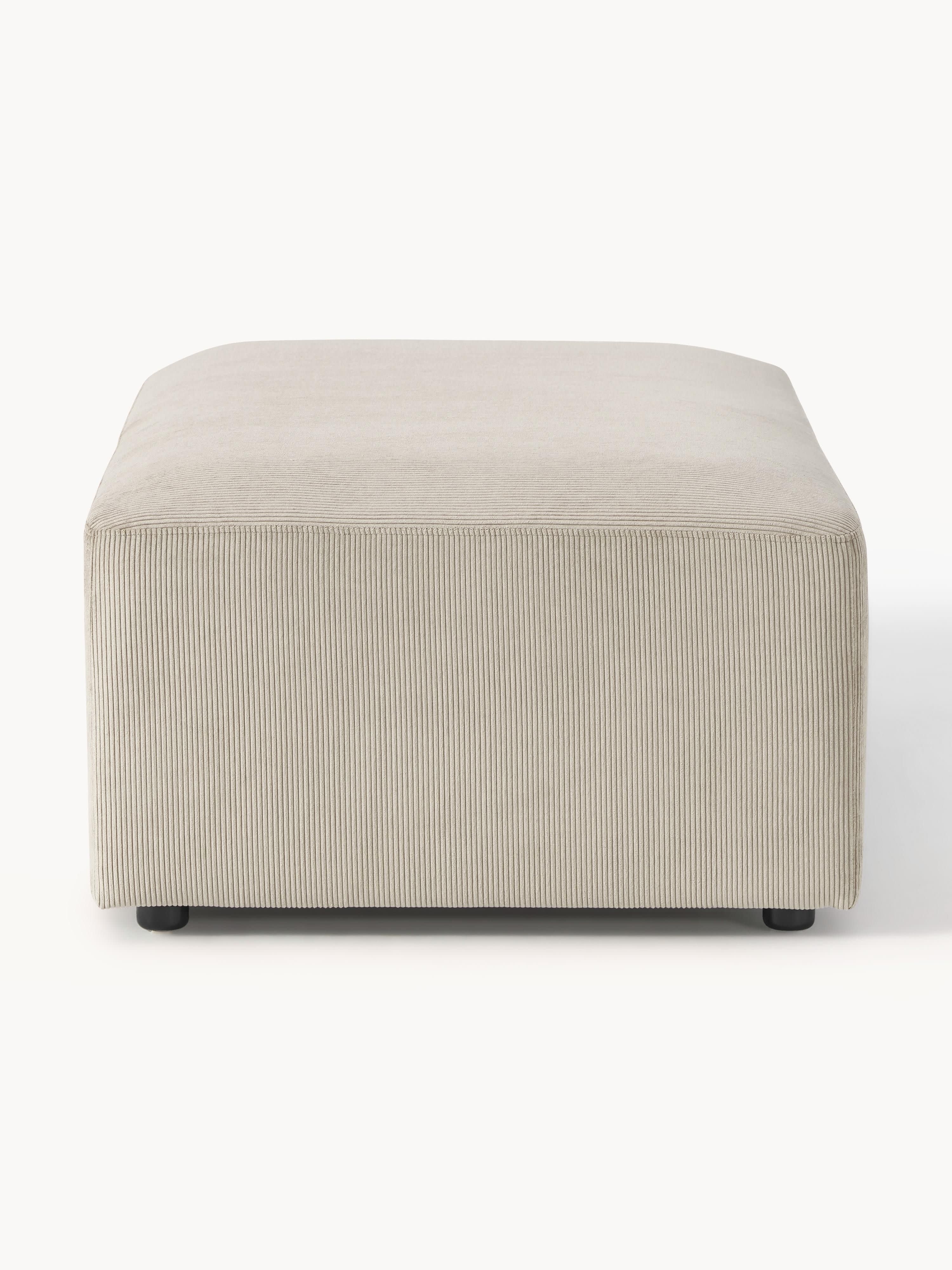 XL Sofa-Hocker Melva aus Cord, B 116 x T 72 cm
