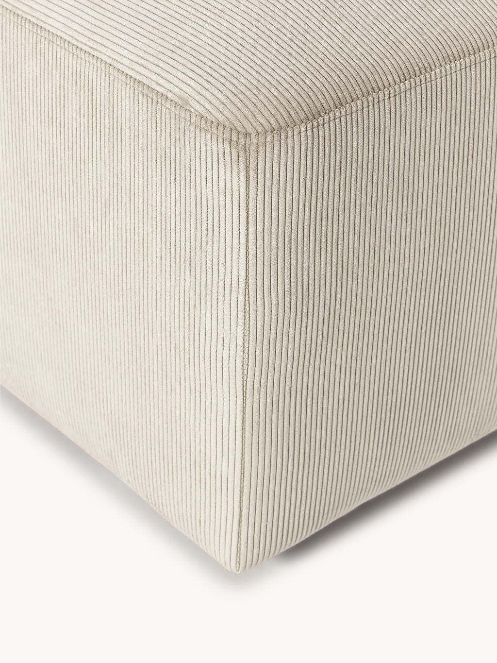 XL Sofa-Hocker Melva aus Cord, B 116 x T 72 cm
