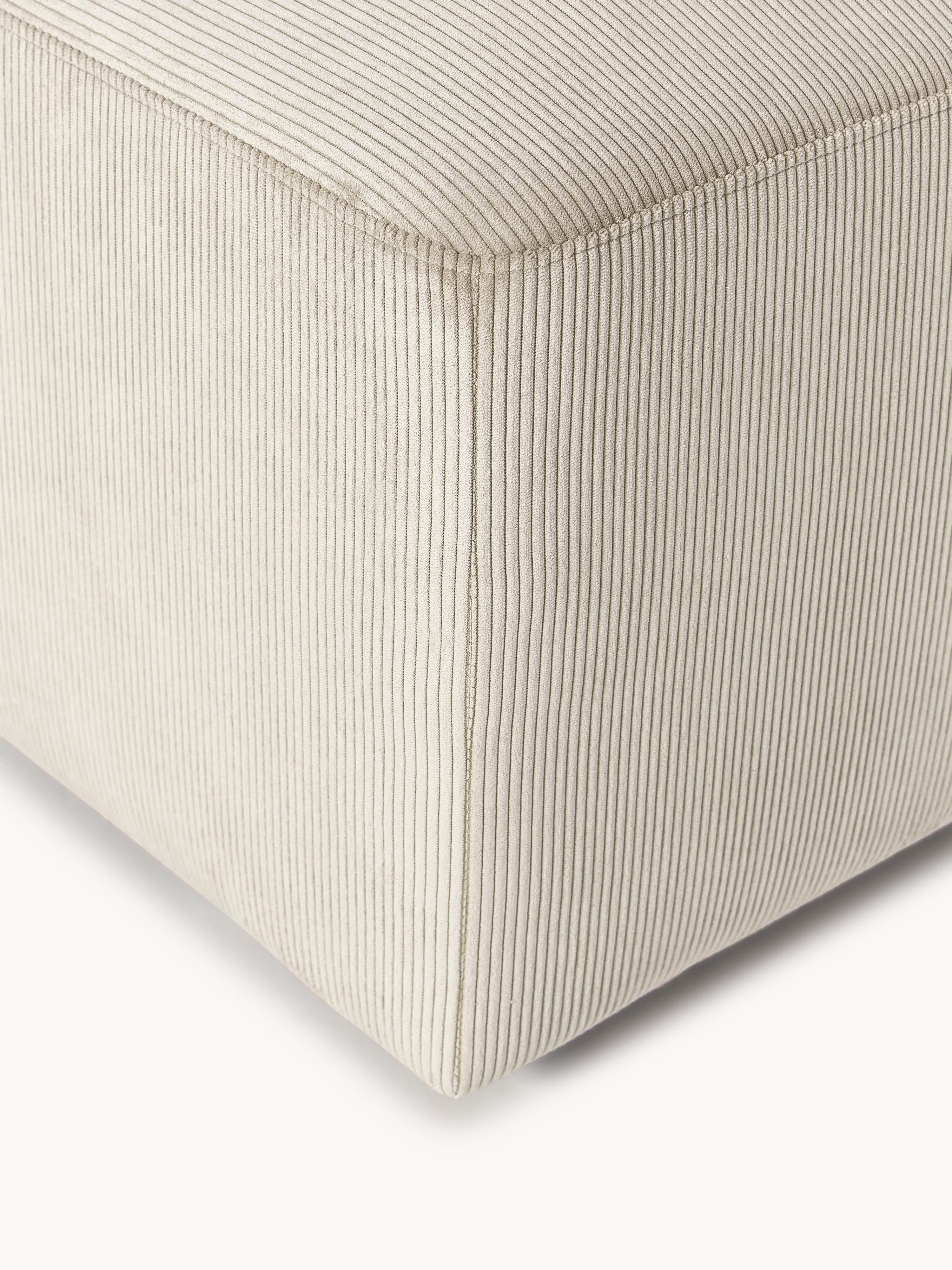 XL Sofa-Hocker Melva aus Cord, B 116 x T 72 cm