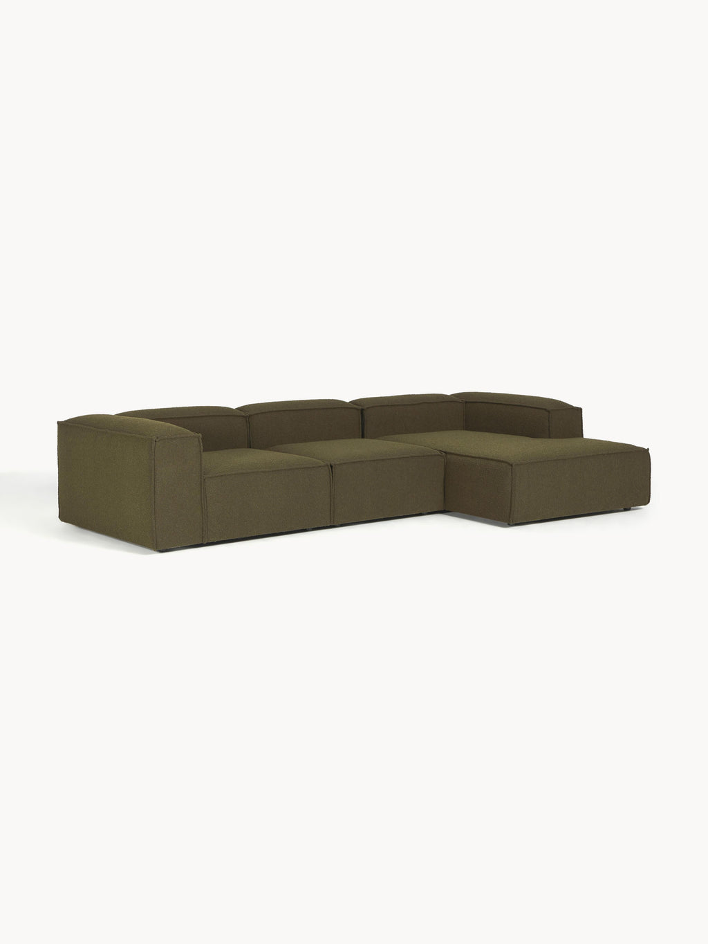 Modulares Bouclé-Ecksofa Lennon (4-Sitzer)
